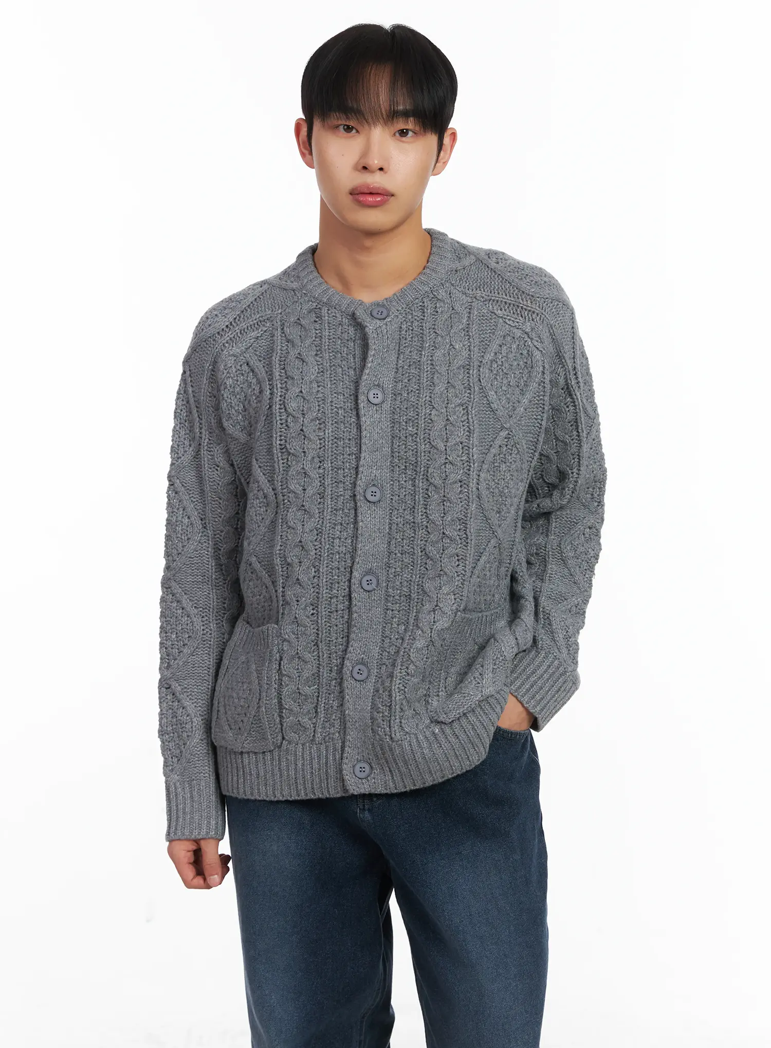 Basic Knit Wool Button Cardigan ID515 - Image 6