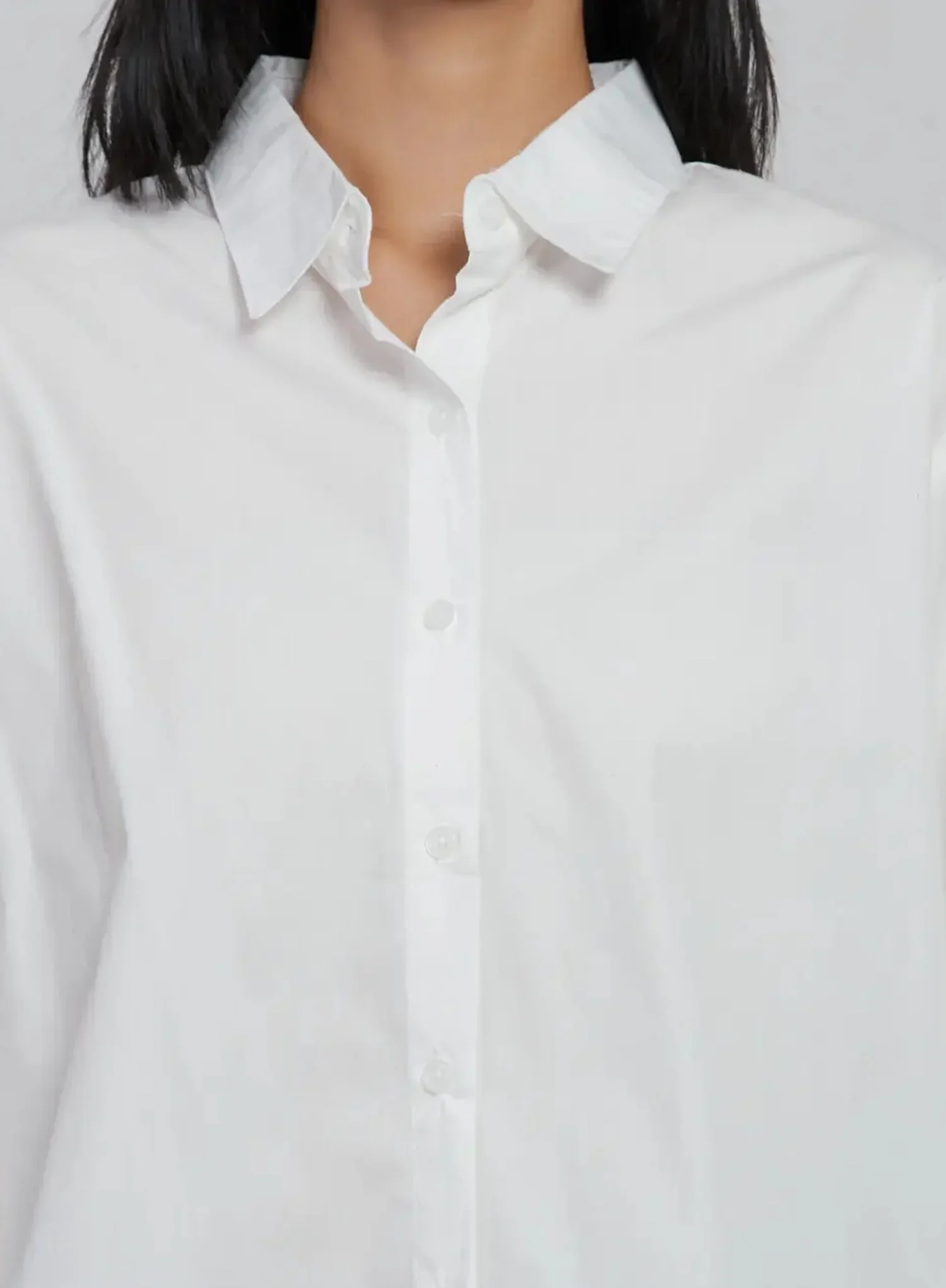 Basic Long Sleeve Button-Up Shirt ID516 - Image 4