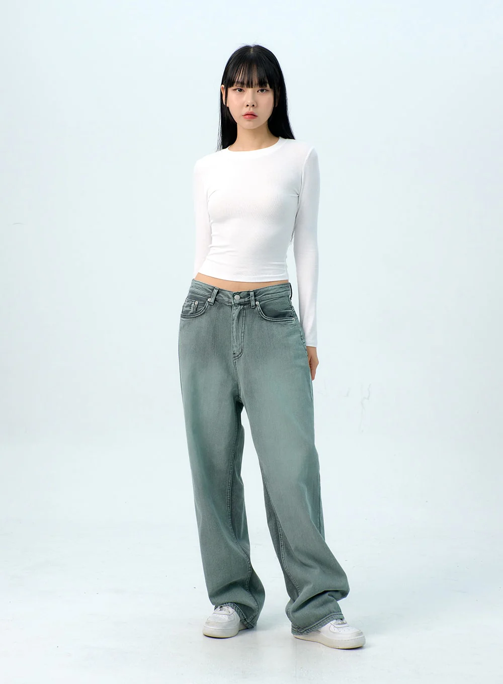 Basic Long Sleeve Tee IG312 - Image 2