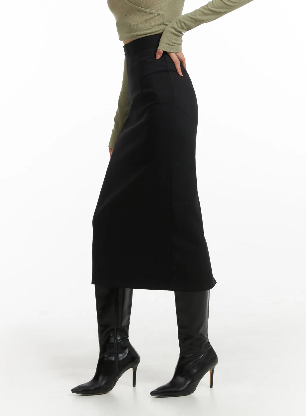Basic Maxi Skirt IM414 - Image 3