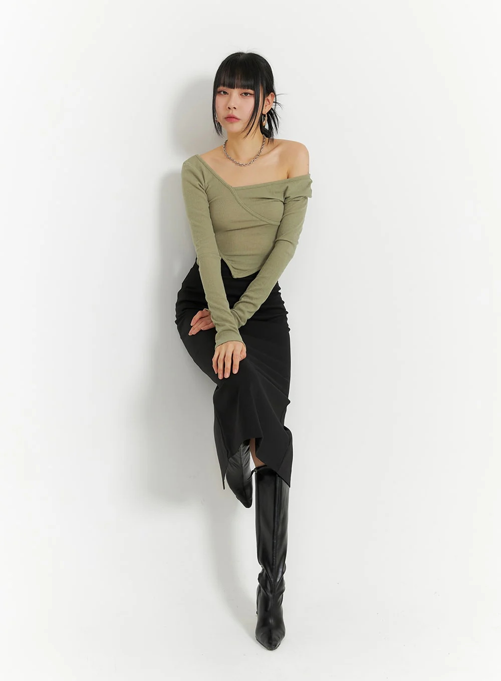 Basic Maxi Skirt IM414 - Image 7