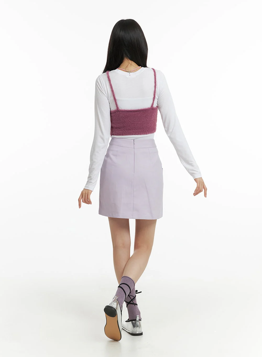 Basic Mini Skirt OF408 - Image 4