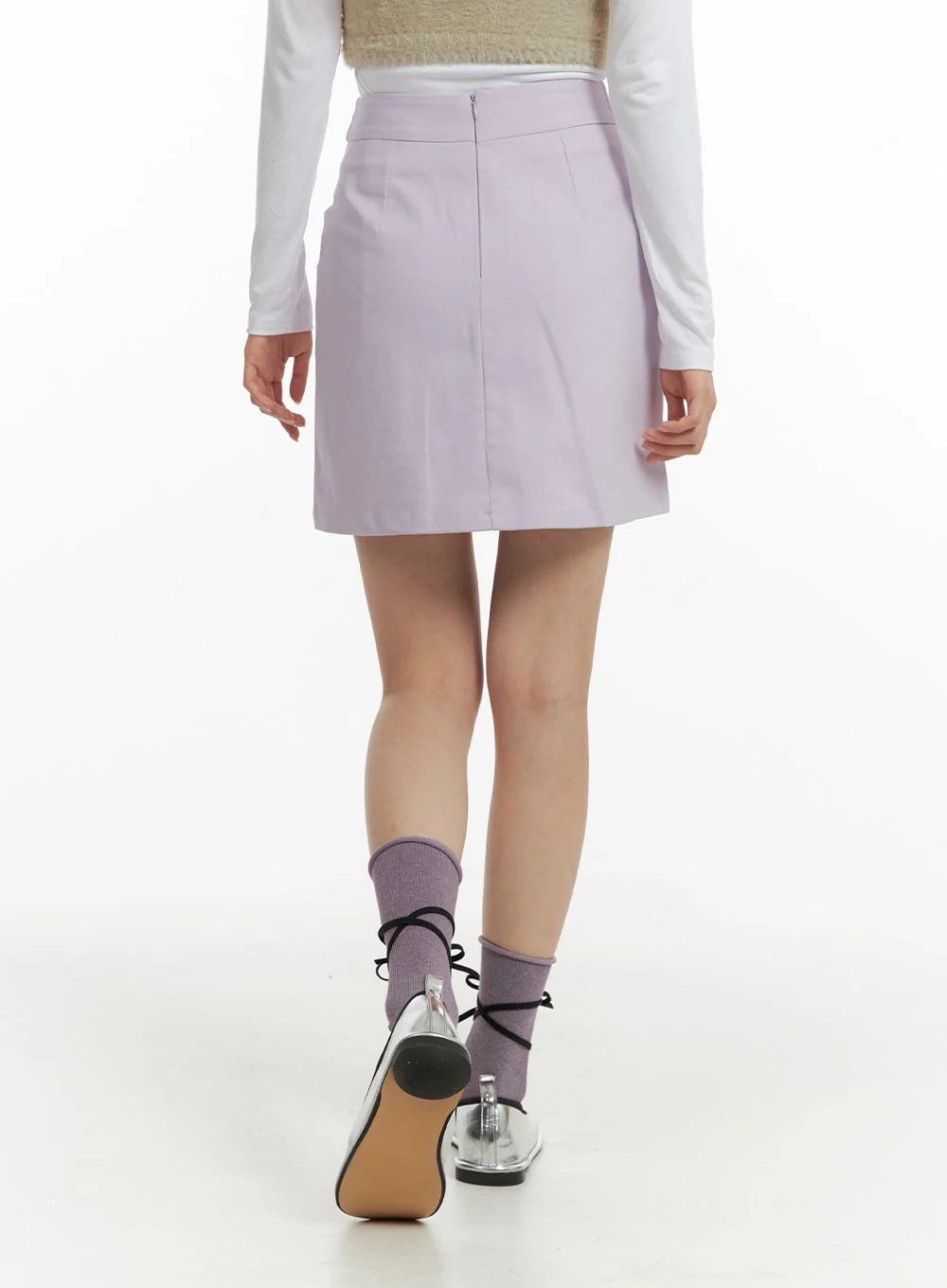 Basic Mini Skirt OF408 - Image 5