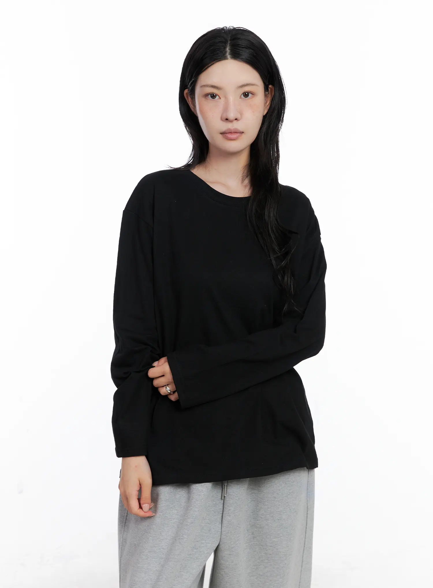 Basic Oversized Long Sleeve Tee CS529 - Image 10