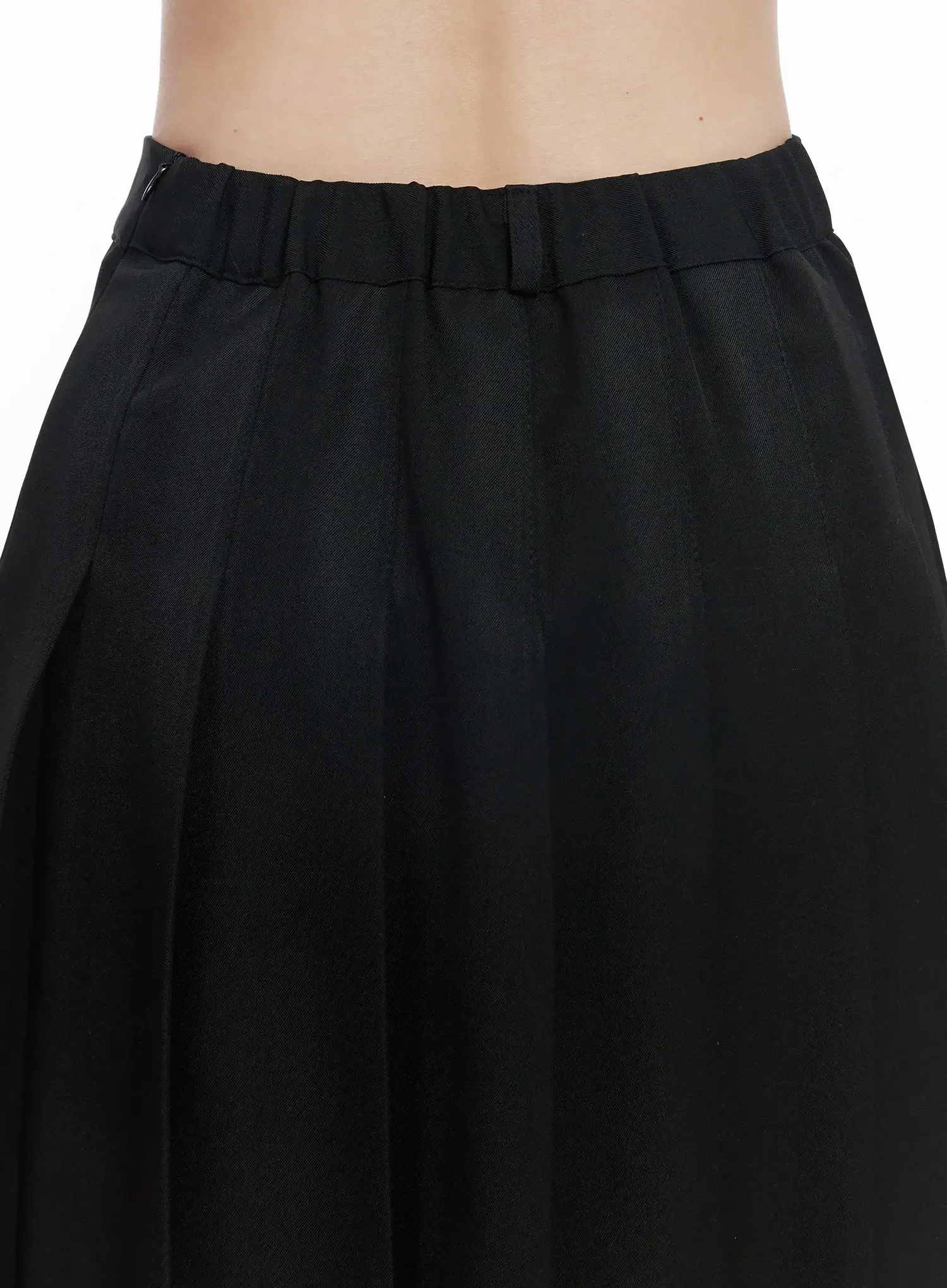 Basic Pleated Midi Skirt IF502 - Image 12