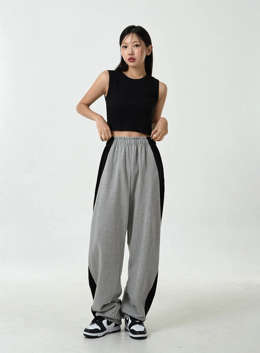 Basic Ribbed Cropped Tank Top CU13 - Image 3