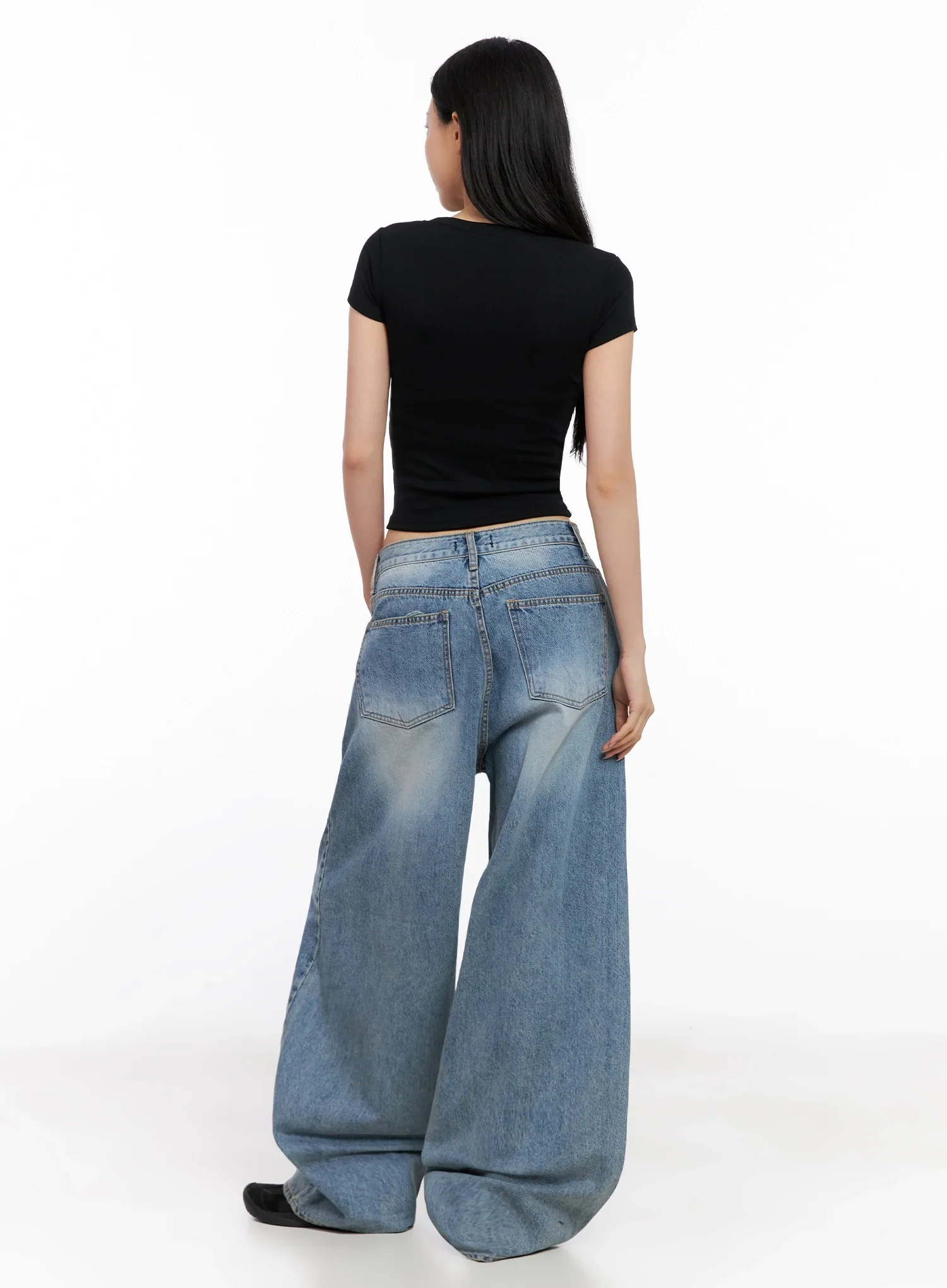 Basic Ribbed Cropped Tee IG508 - Image 12