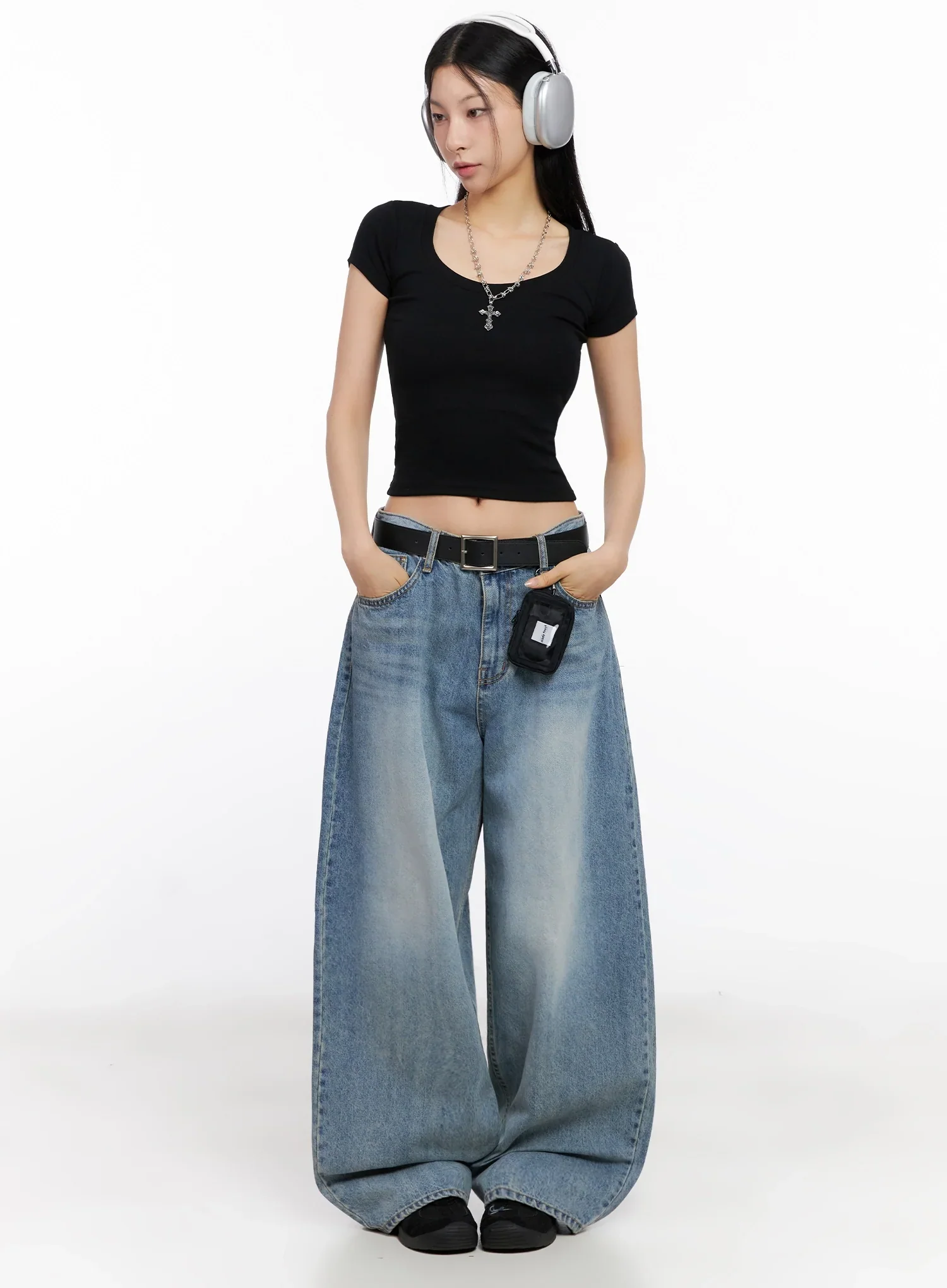 Basic Ribbed Cropped Tee IG508 - Image 14