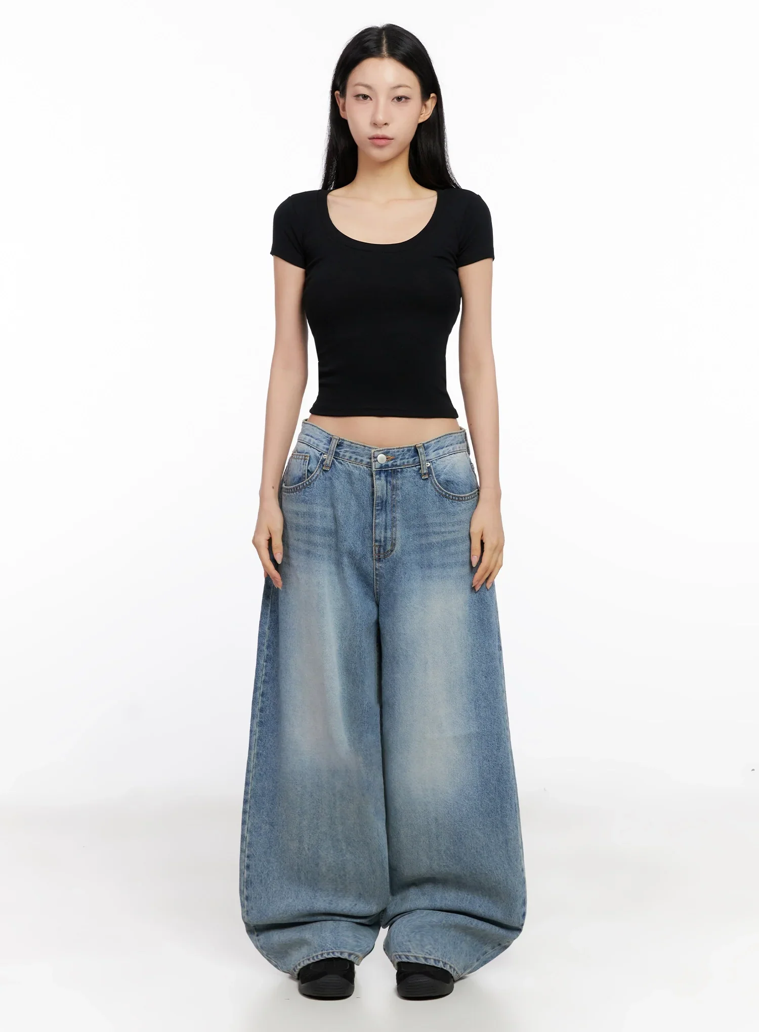 Basic Ribbed Cropped Tee IG508 - Image 4