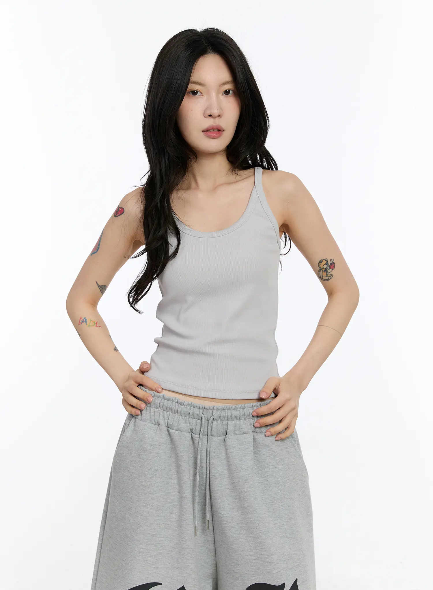 Basic Ribbed Tank Top CA506 - Image 2
