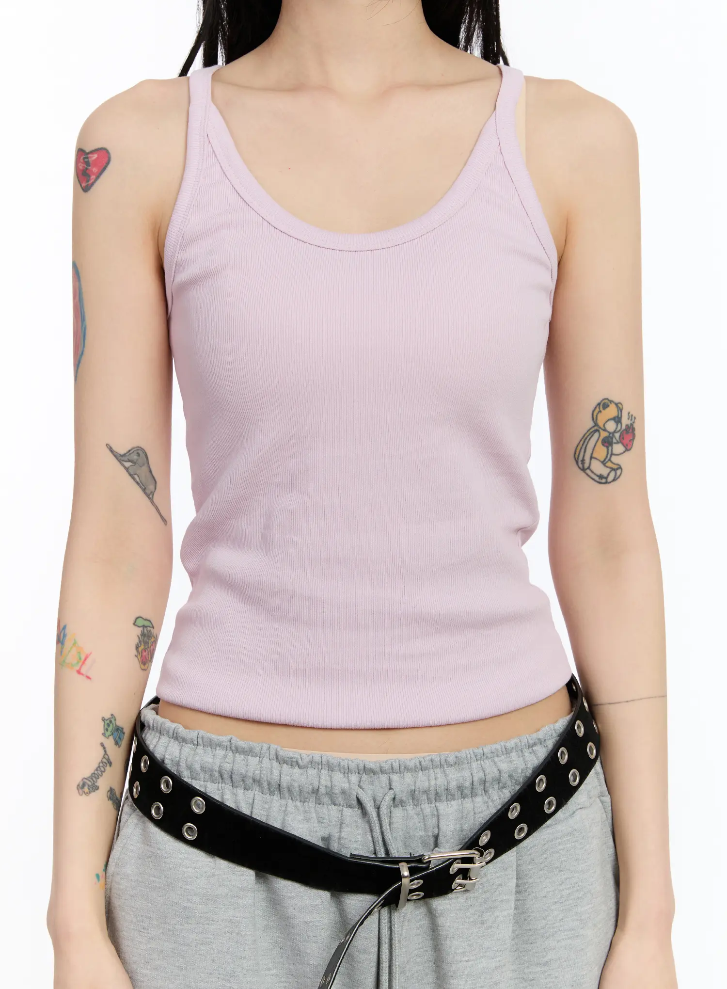 Basic Ribbed Tank Top CA506 - Image 5