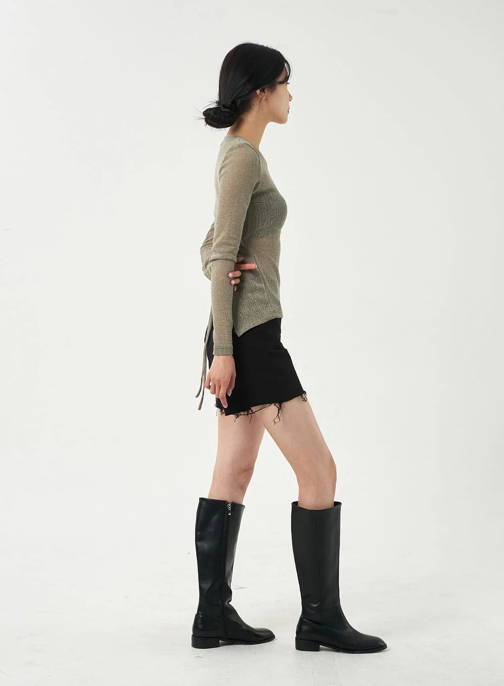 Basic Ripped Shorts OA325 - Image 7