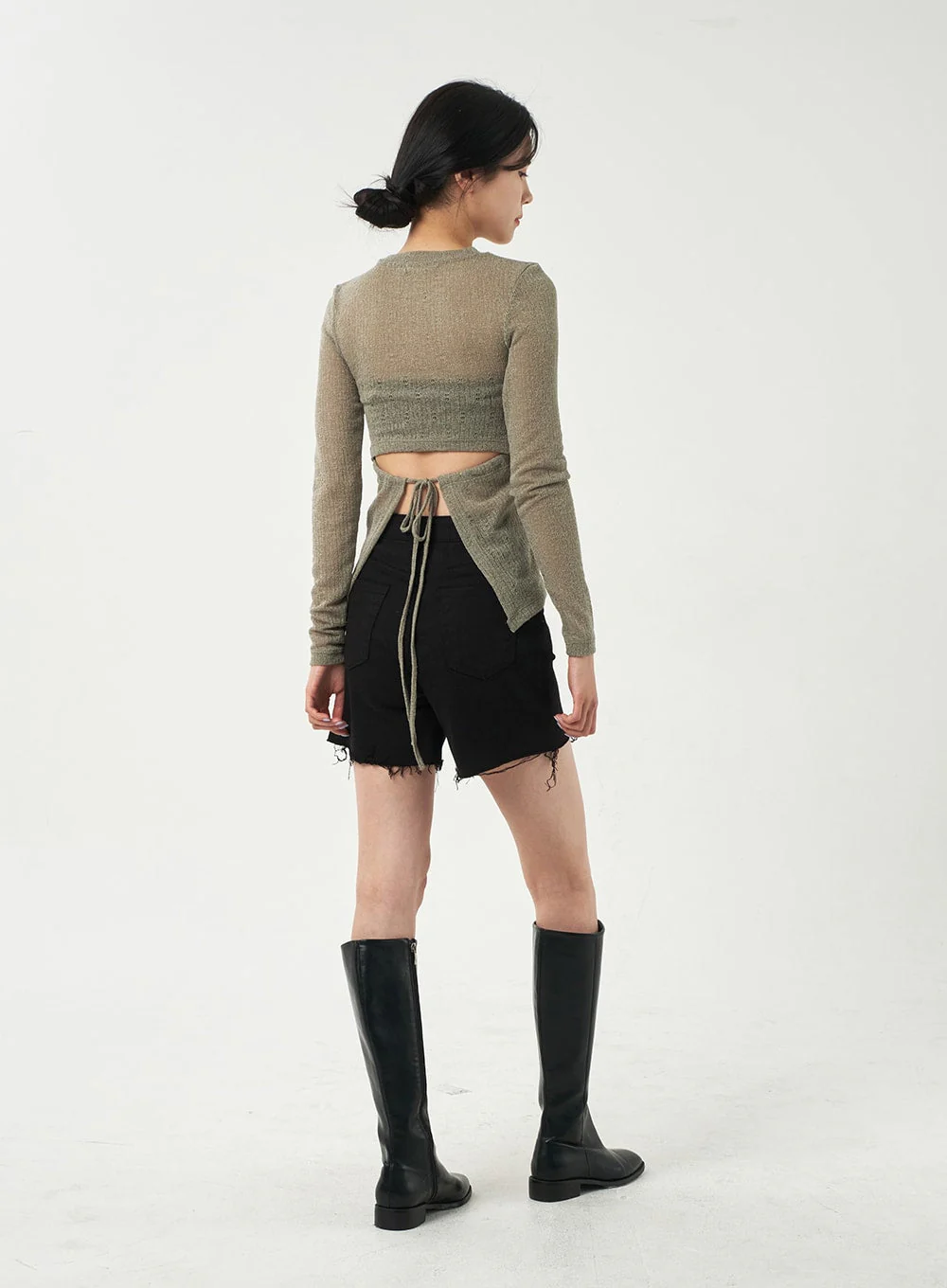 Basic Ripped Shorts OA325 - Image 9