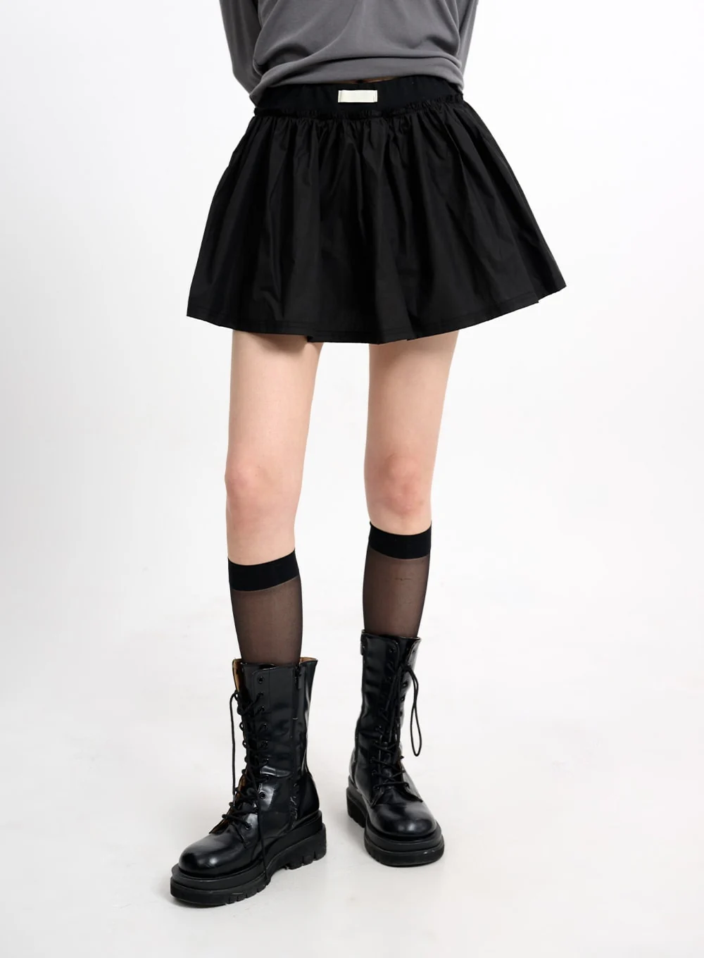 Basic Ruffle Hem Mini Skirt CM415 - Image 3