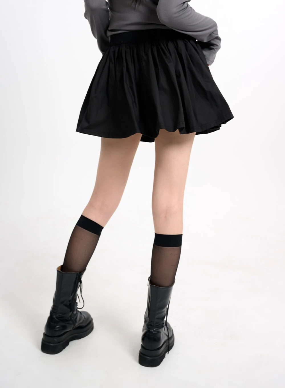 Basic Ruffle Hem Mini Skirt CM415 - Image 4