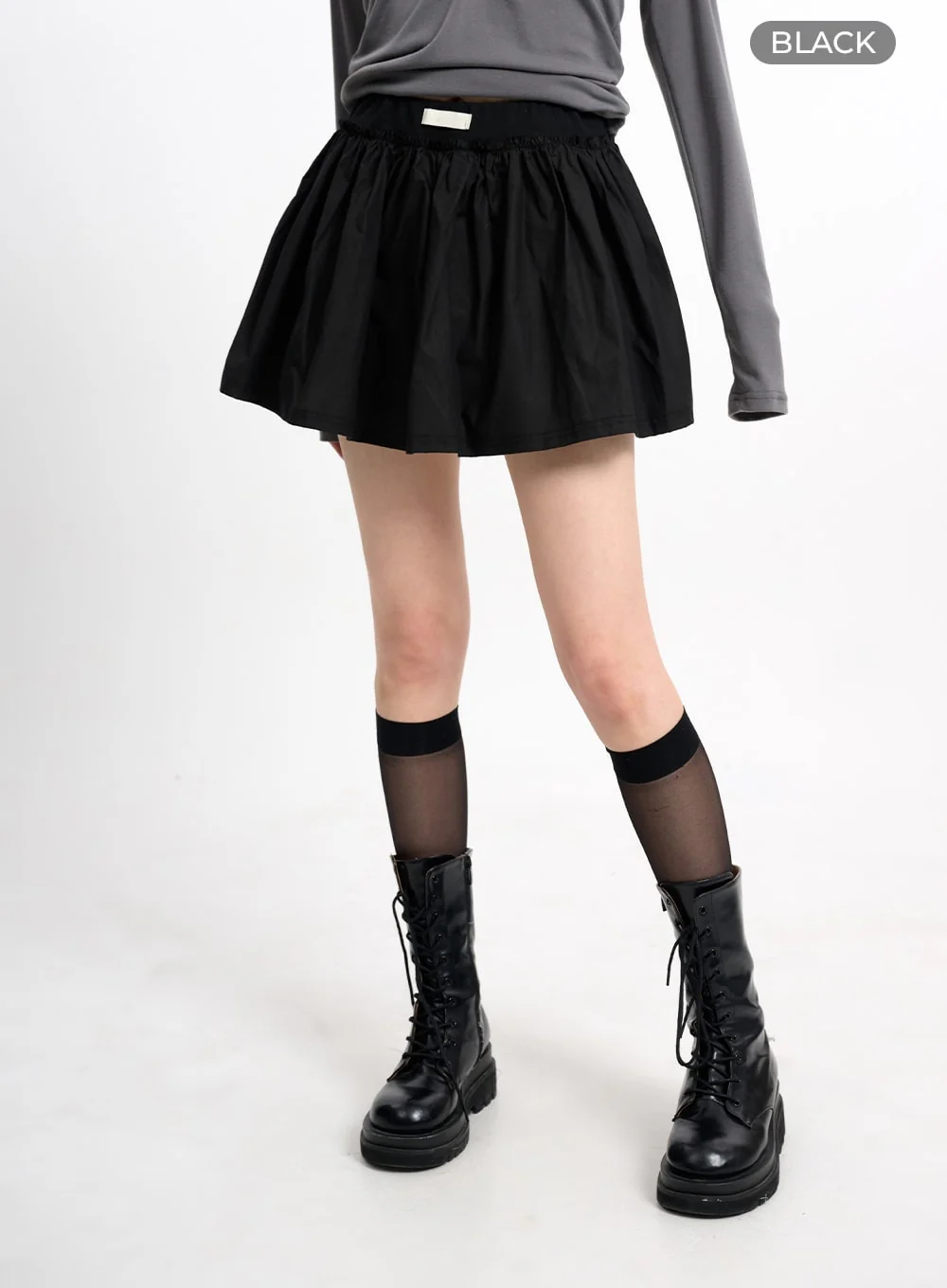 Basic Ruffle Hem Mini Skirt CM415 - Image 5