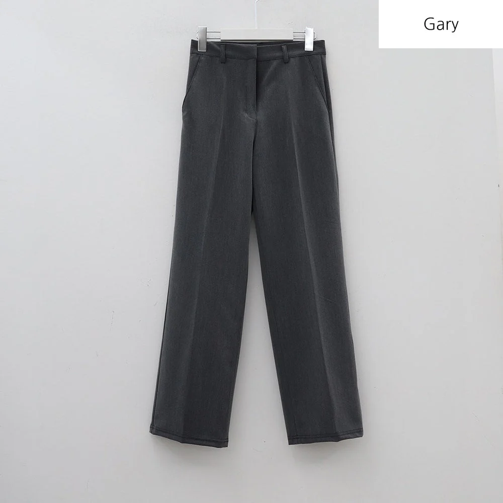 Basic Semi Wide Leg Tailored Pants BA18 - Image 11