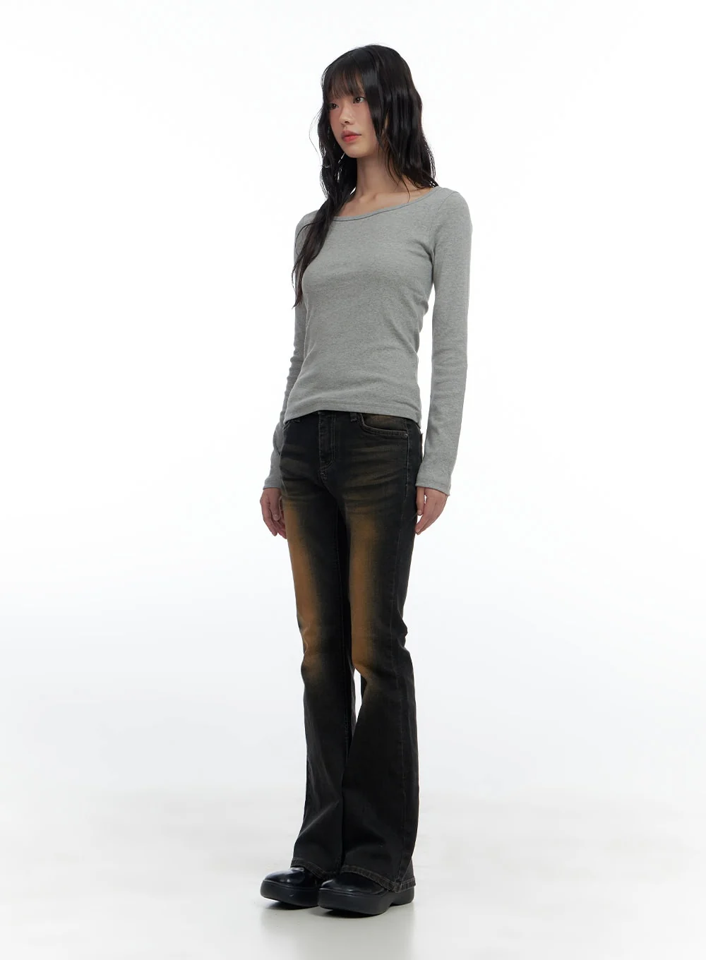Basic Slim Fit U Neck T-Shirt CS420 - Image 2