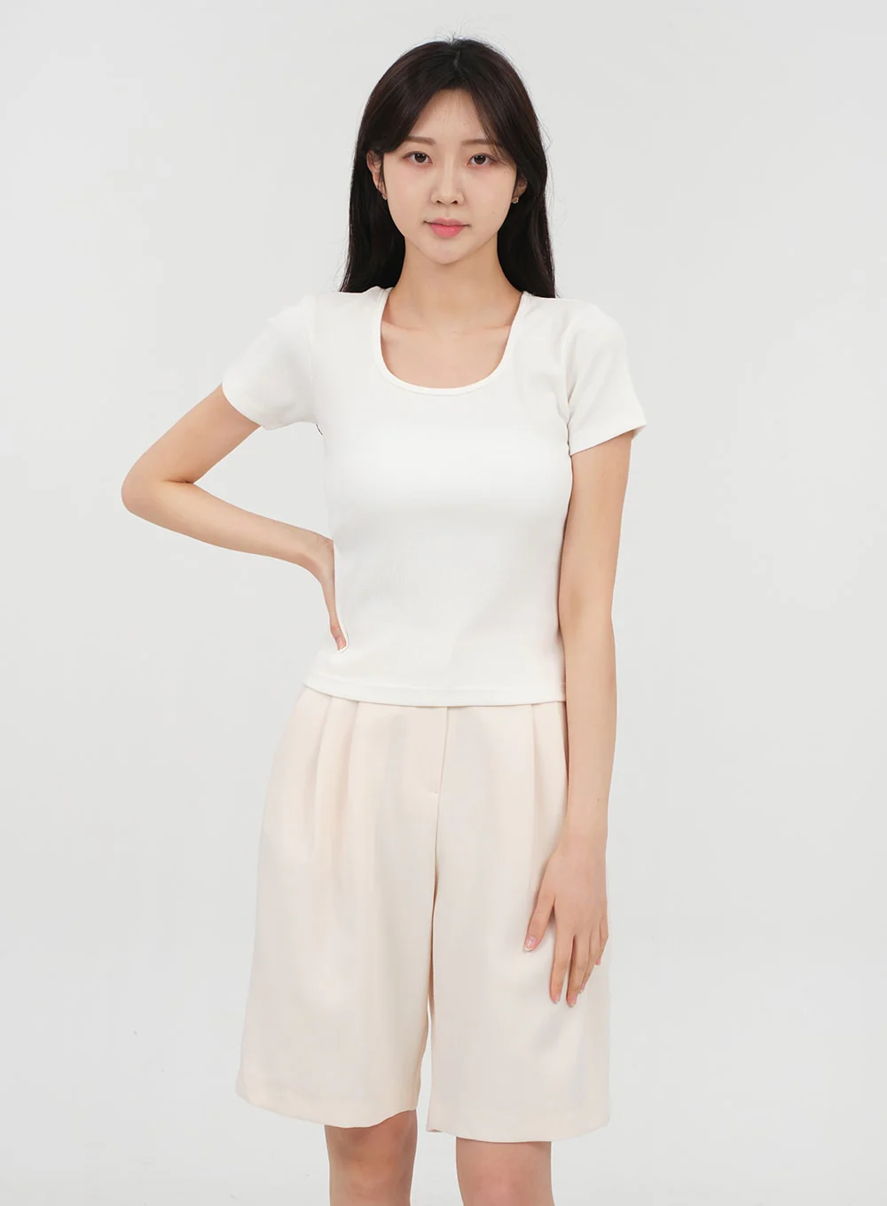 Basic Square Neck T-shirt OA13