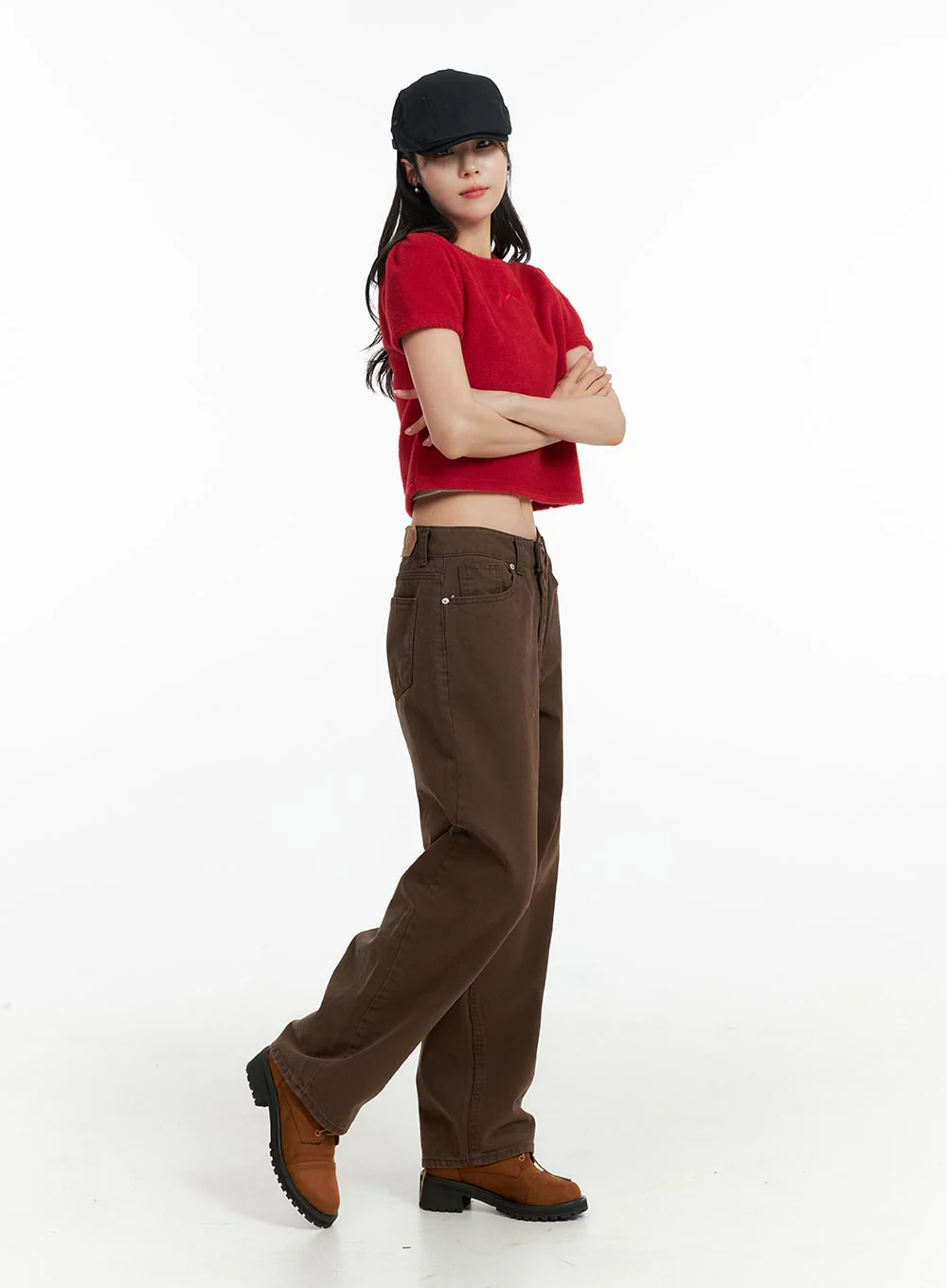 Basic Straight Leg Pants OF415 - Image 3