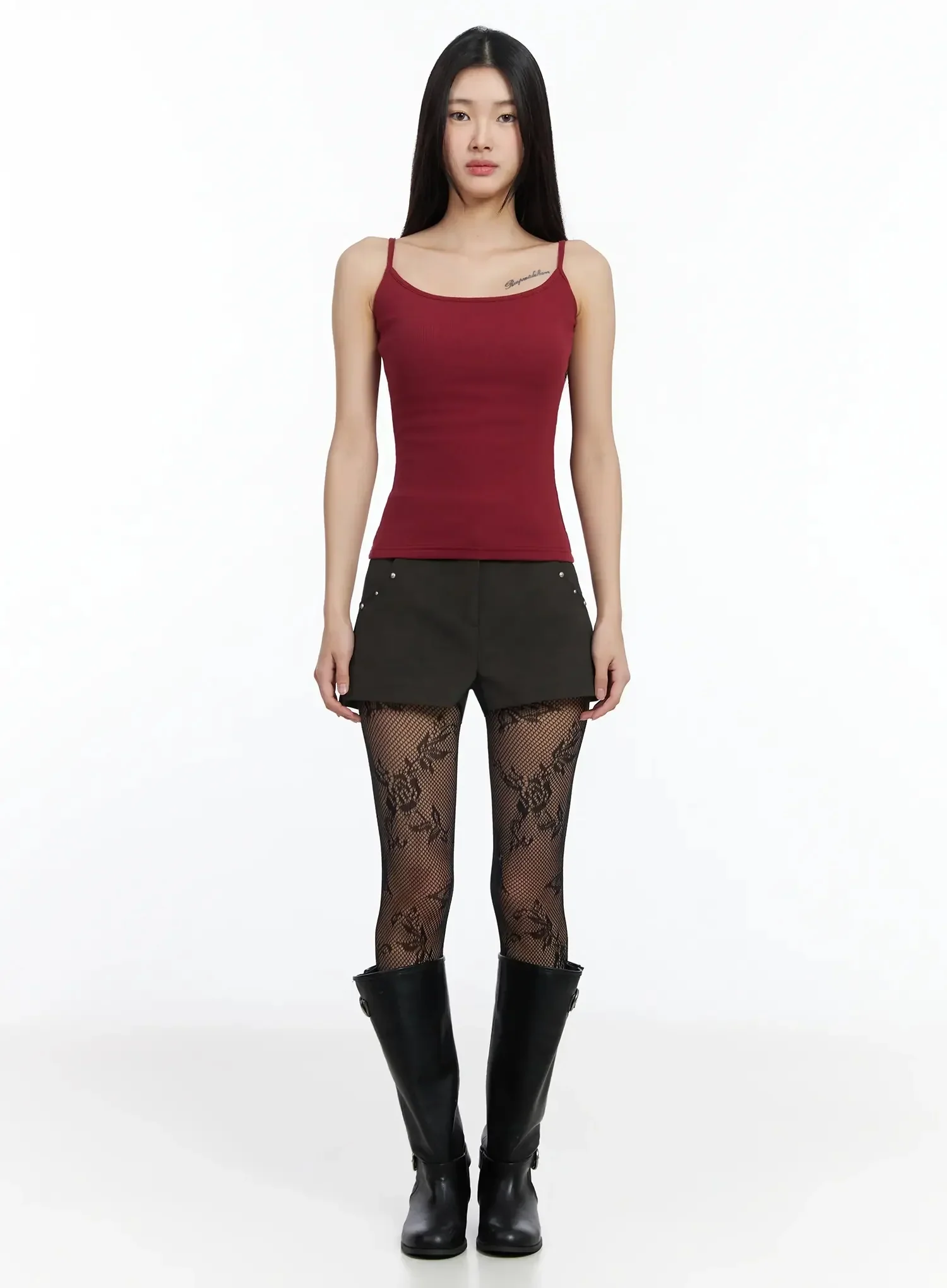 Basic Stretchy Ribbed Tank Top IM530 - Image 12