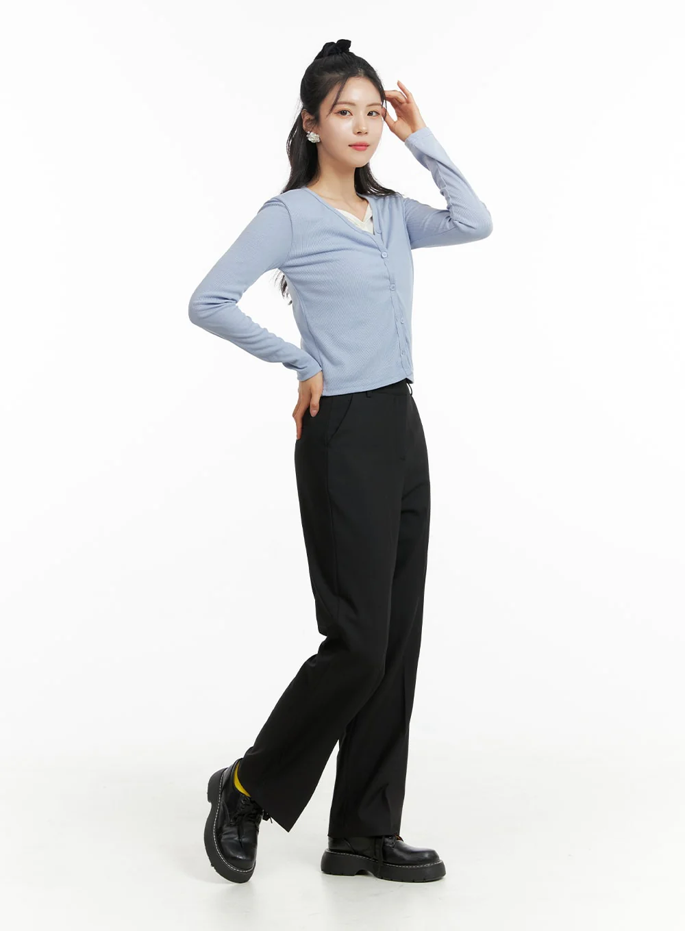 Basic Tailored Pants OF415 - Image 3