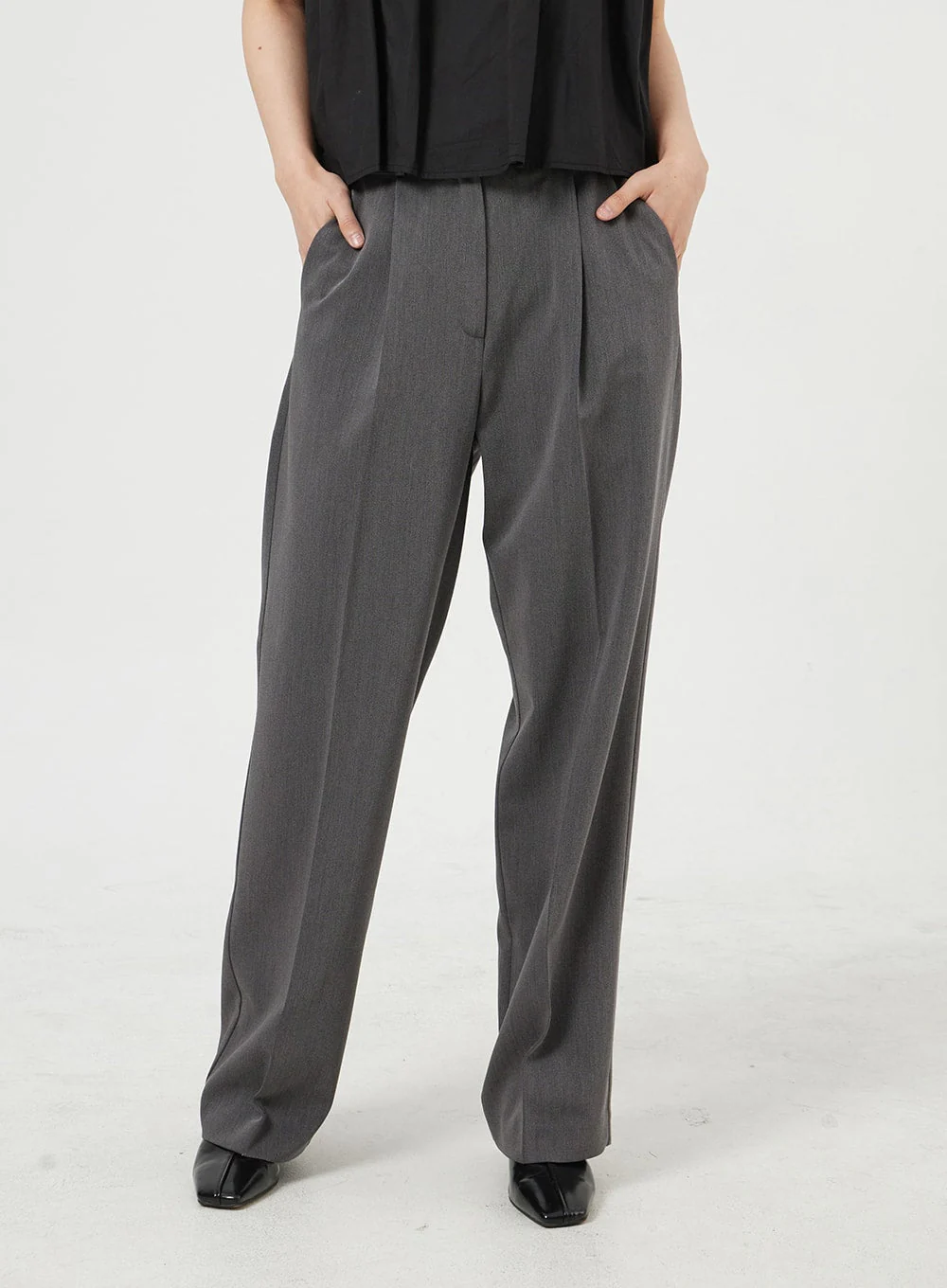 Basic Tailored Pants OM328 - Image 7