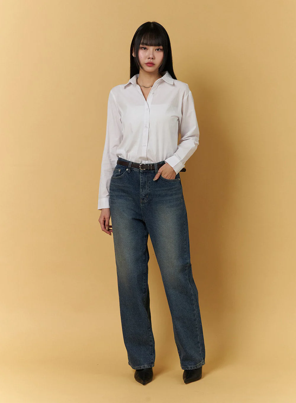 Basic Tailored Shirt CJ404 - Image 2