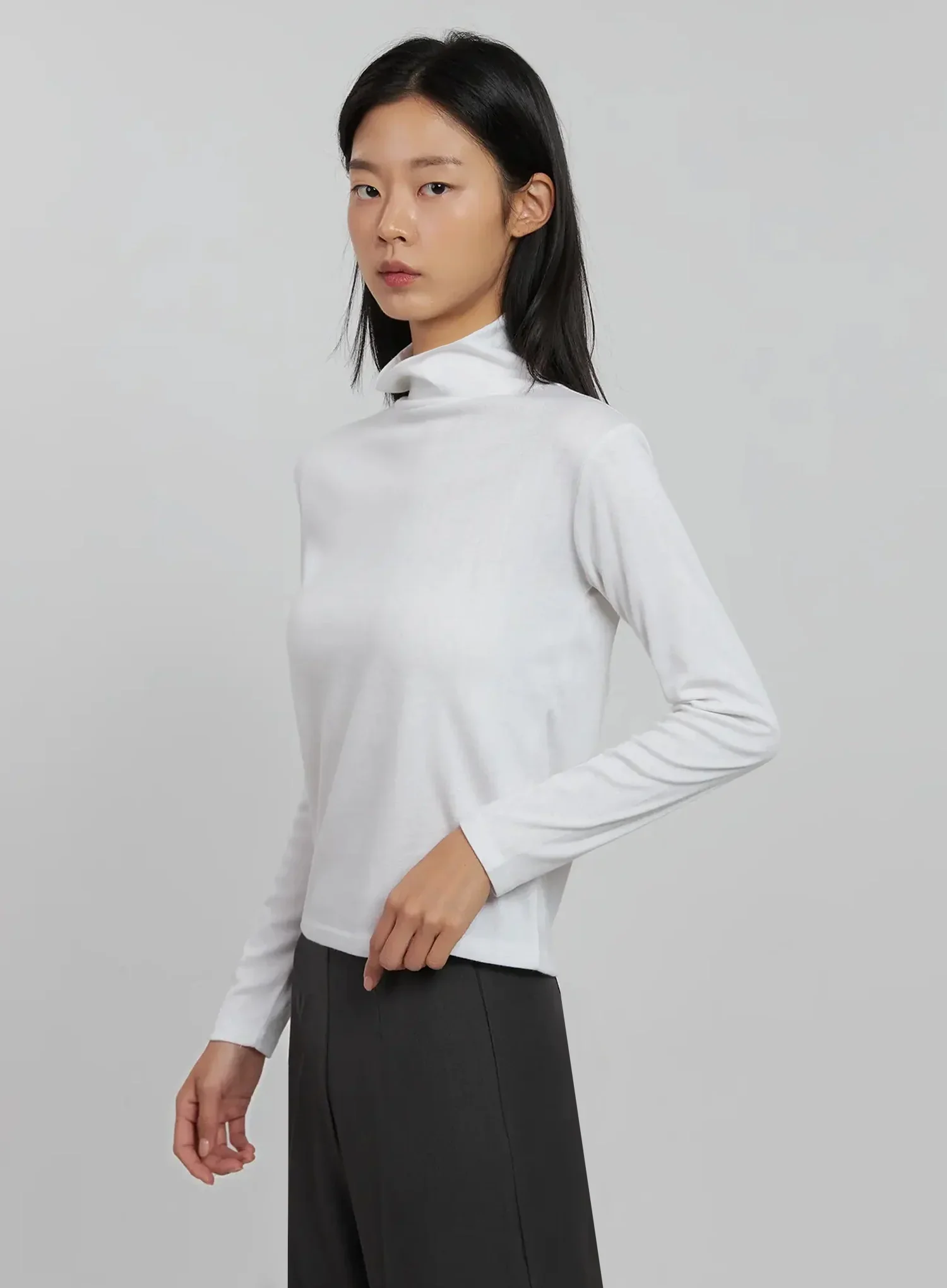 Basic Turtleneck Top IJ508 - Image 5