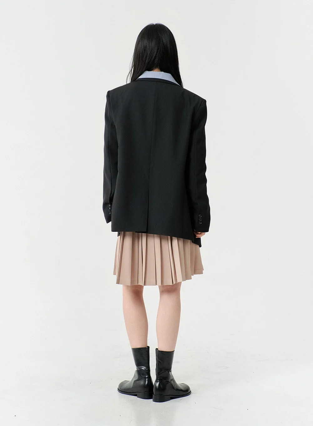 Basic Two Button Blazer with Pocket OS06 - Image 11