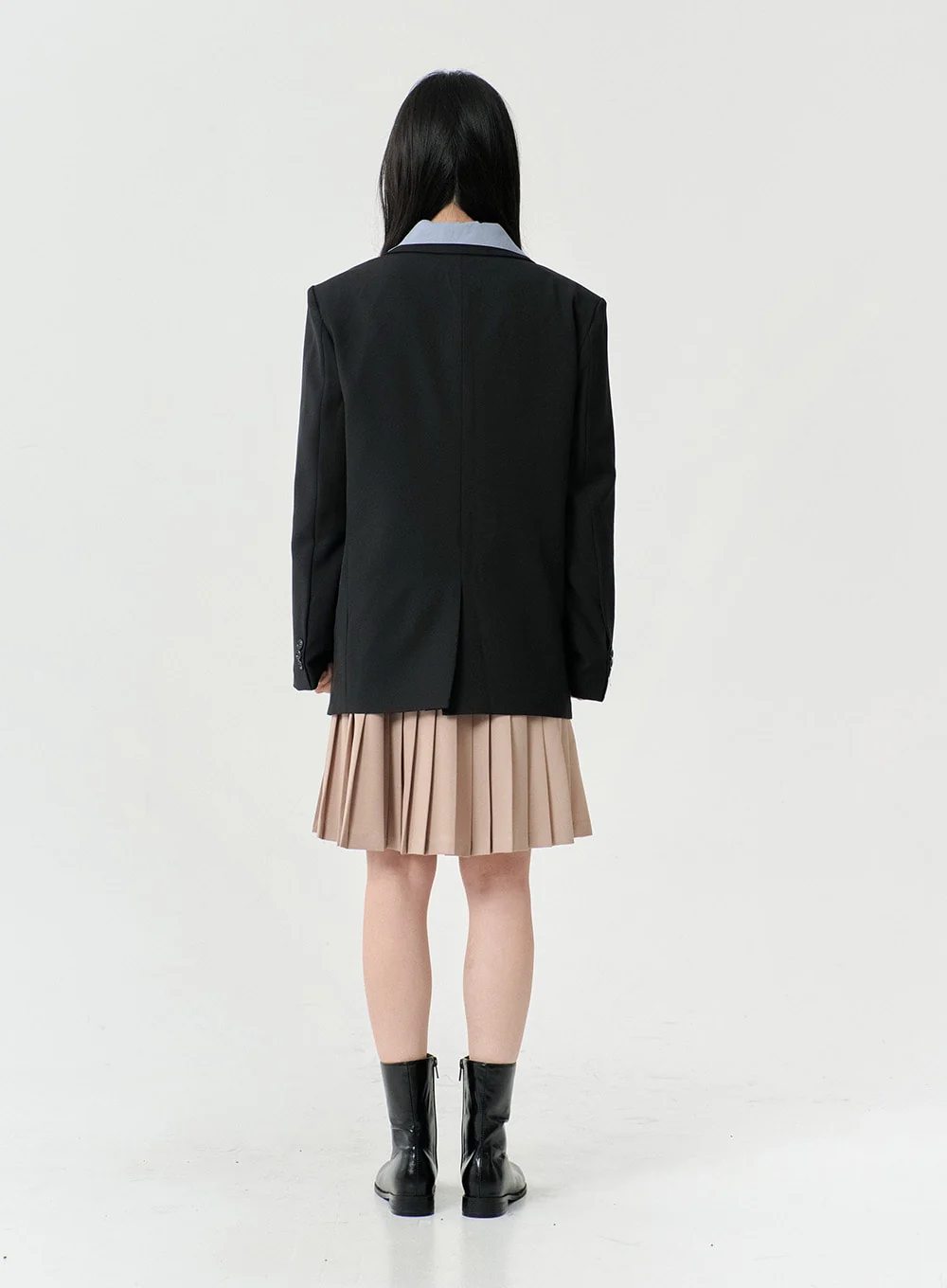 Basic Two Button Blazer with Pocket OS06 - Image 14