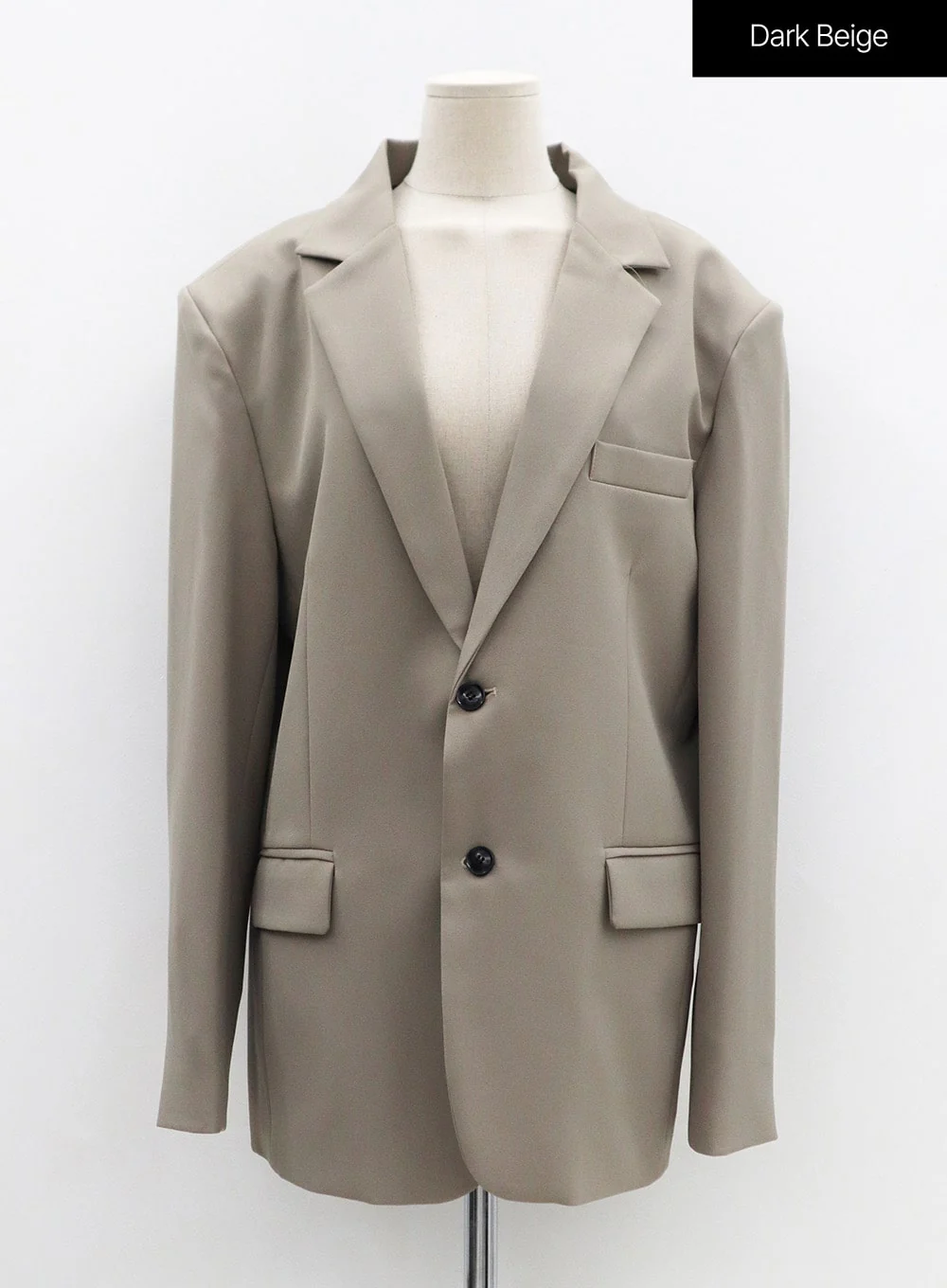 Basic Two Button Blazer with Pocket OS06 - Image 16