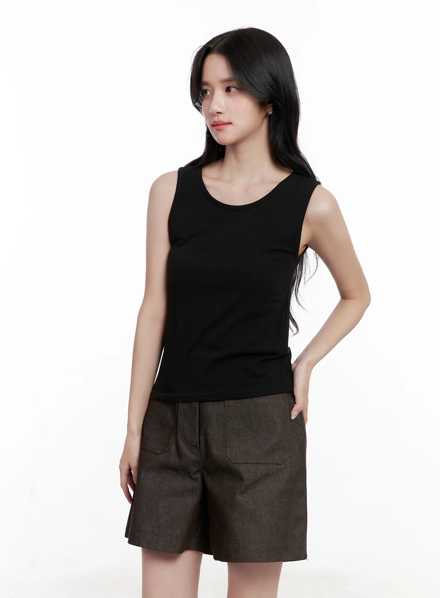 Basic U-Neck Sleeveless Top CL515 - Image 11
