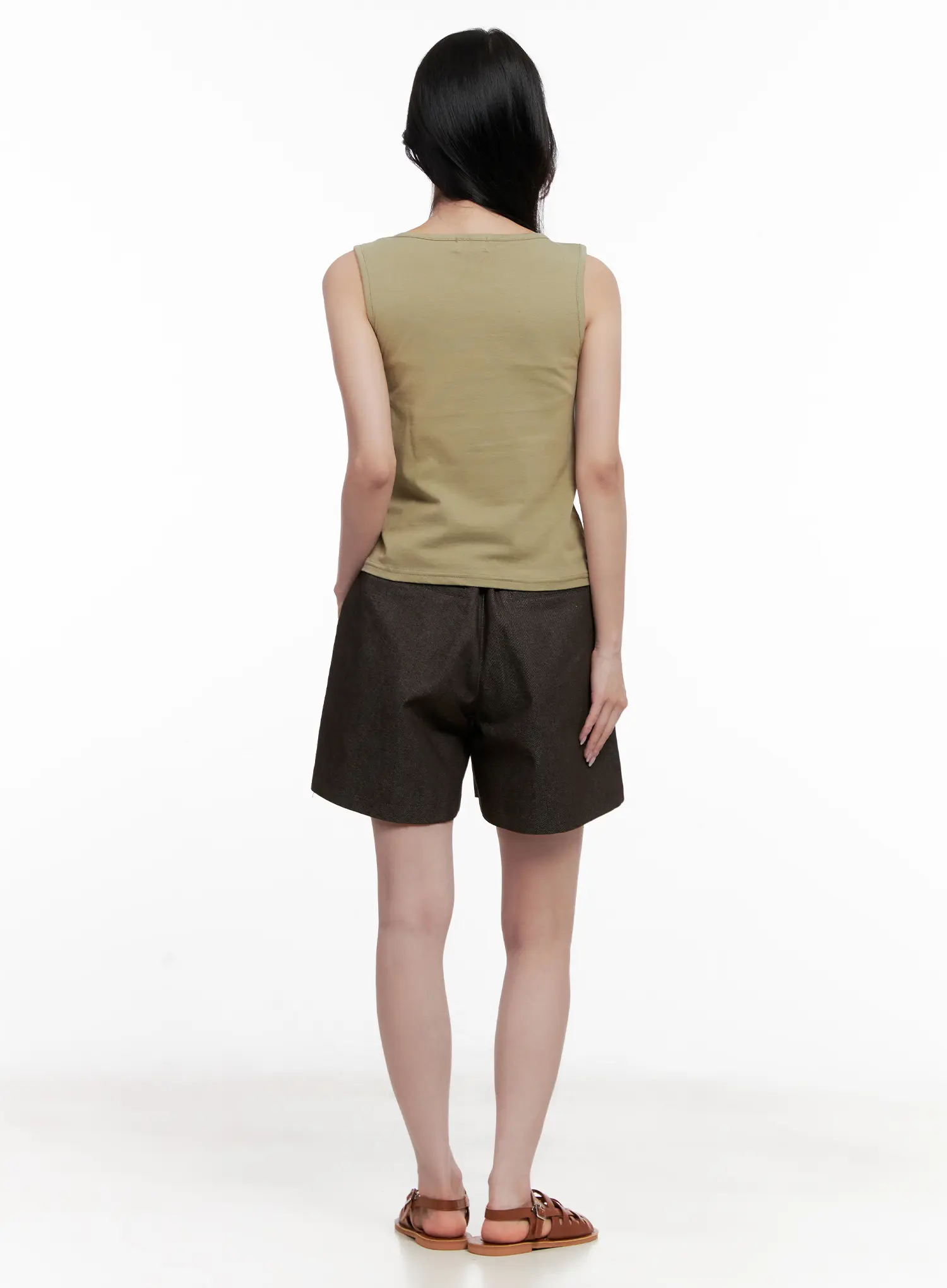 Basic U-Neck Sleeveless Top CL515 - Image 5