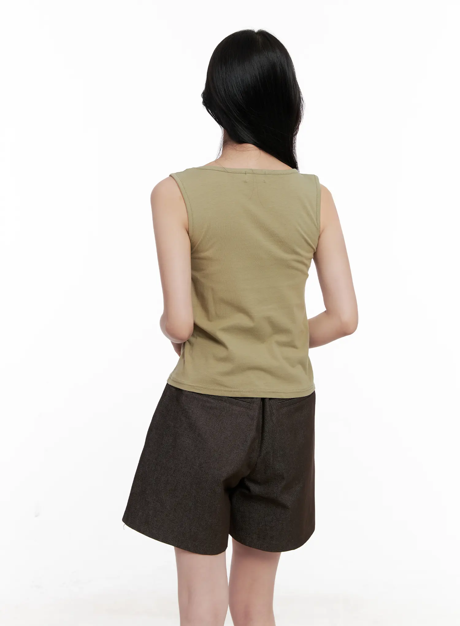 Basic U-Neck Sleeveless Top CL515 - Image 7