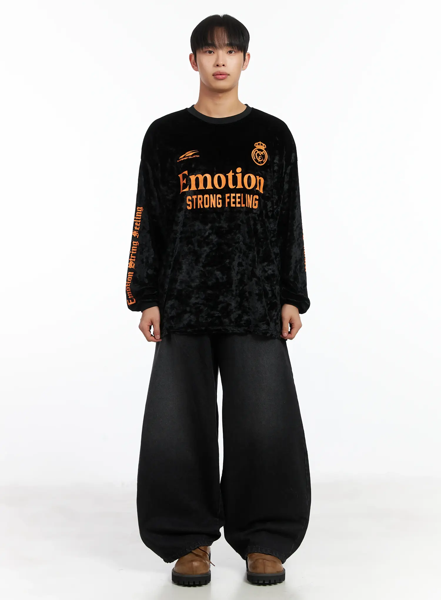 Basic Wide Leg Black Jeans ID515 - Image 3