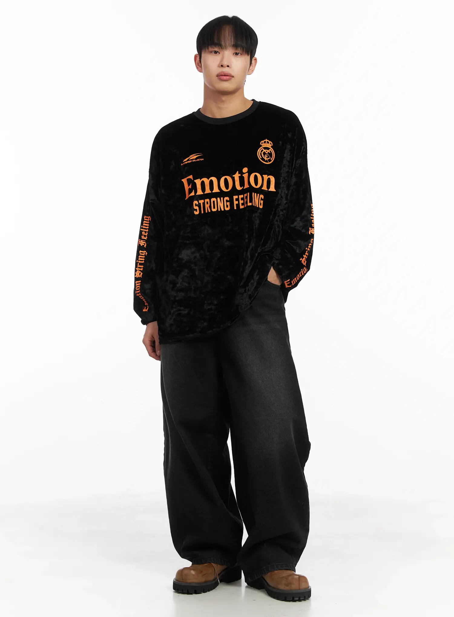 Basic Wide Leg Black Jeans ID515 - Image 7