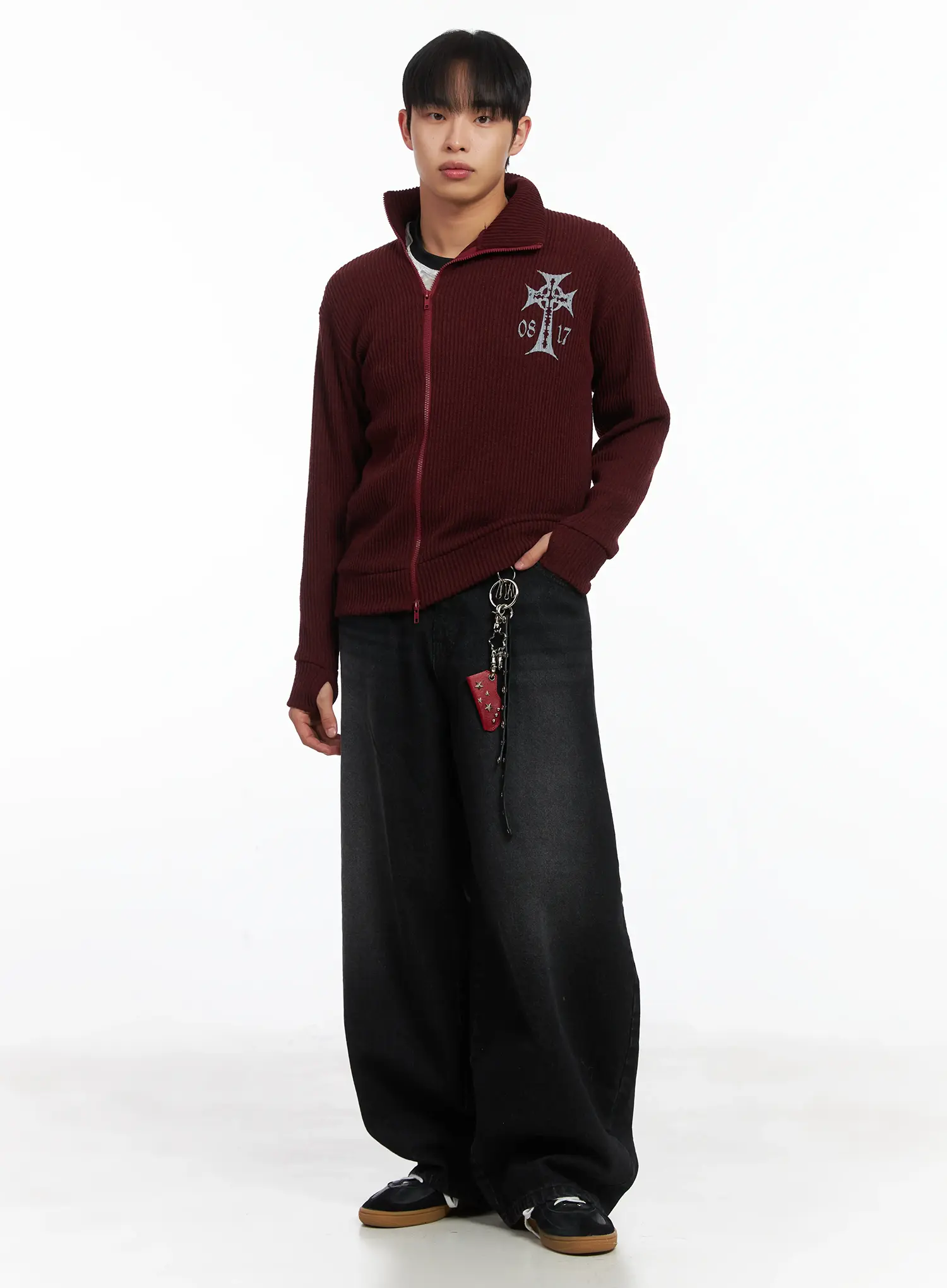 Basic Wide Leg Black Jeans ID515 - Image 9