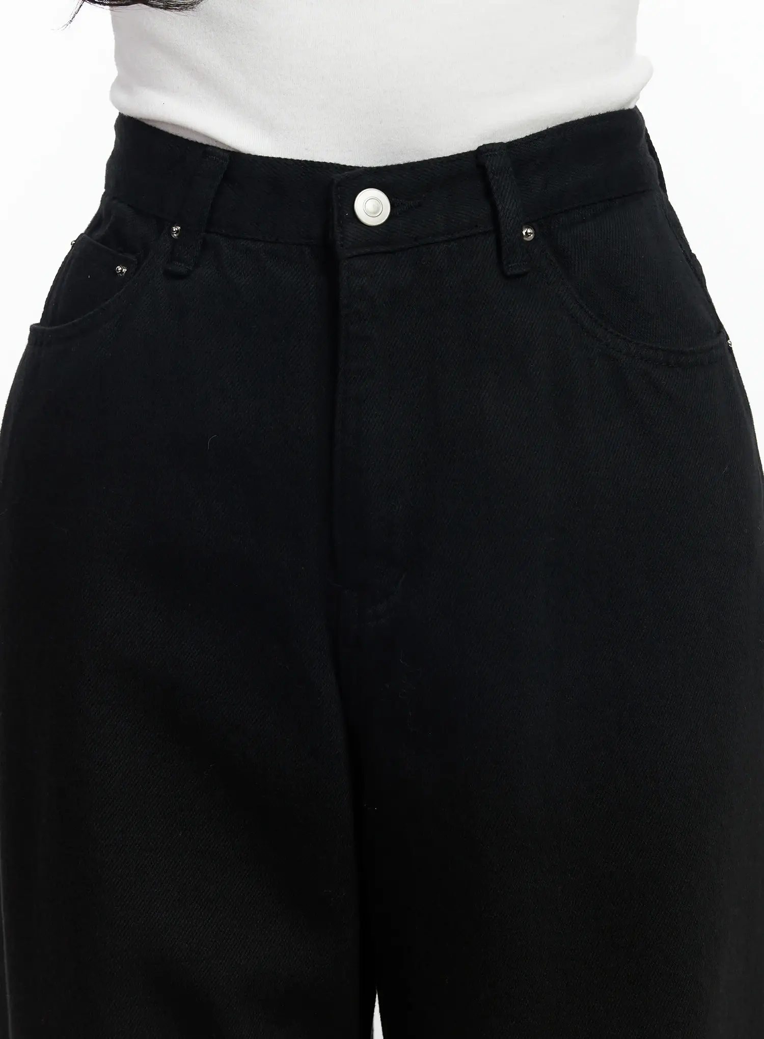 Basic Wide Leg Pants IJ529 - Image 9