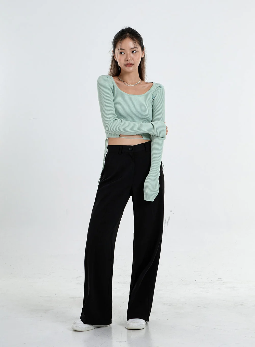 Basic Wide Tailored Pants CO06 - Image 13