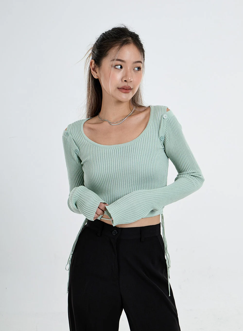 Basic Wide Tailored Pants CO06 - Image 14