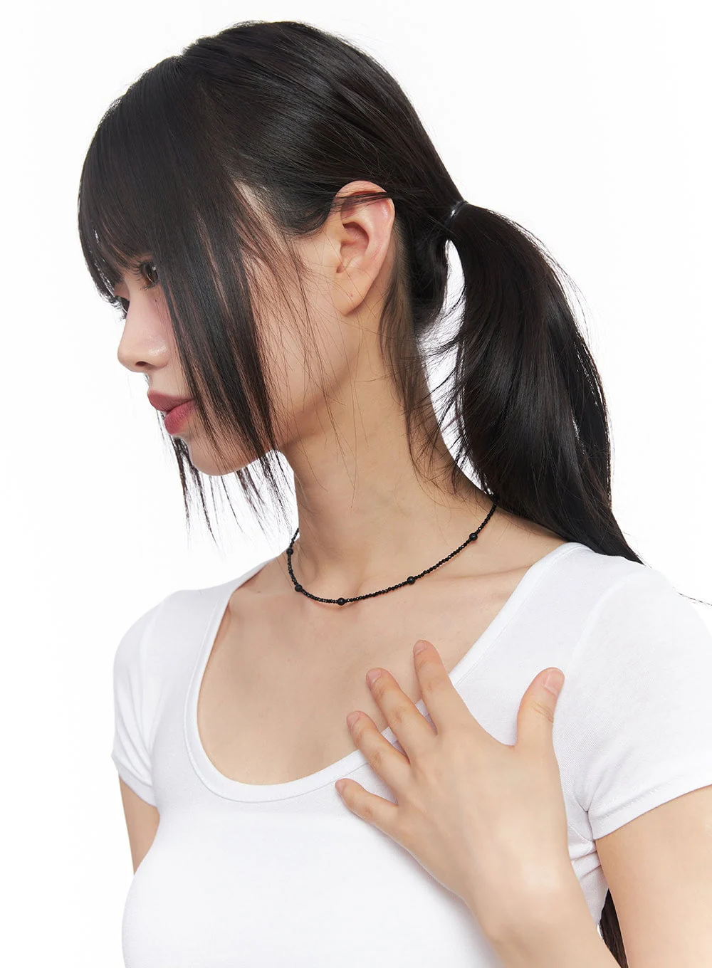 Beaded Choker Necklace CY512 - Image 2