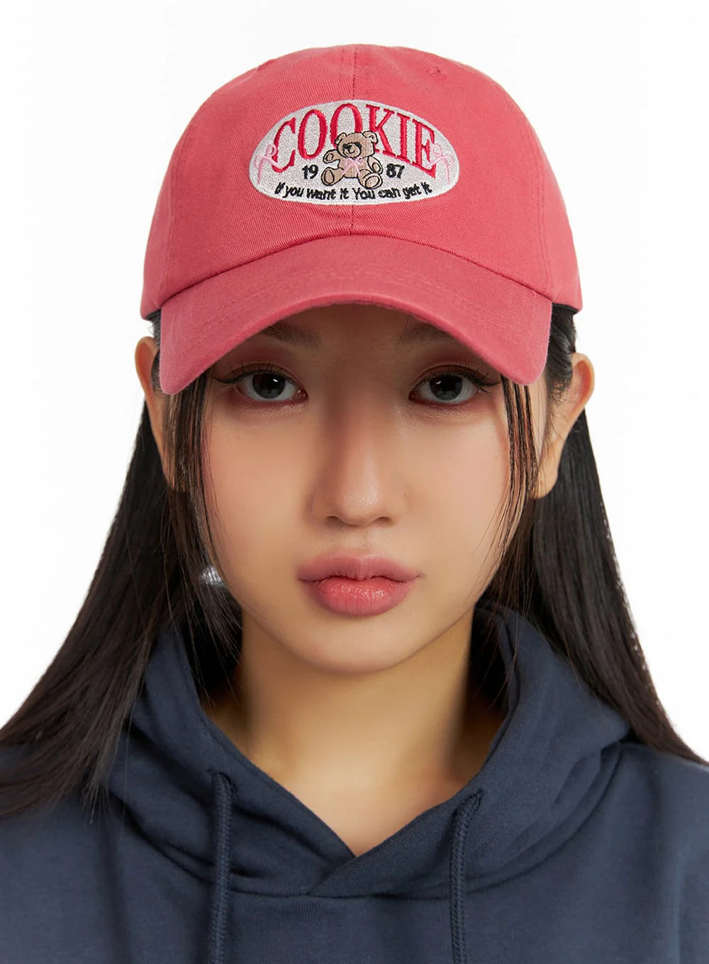 Bear Embroidered Graphic Cap IF421 - Image 2