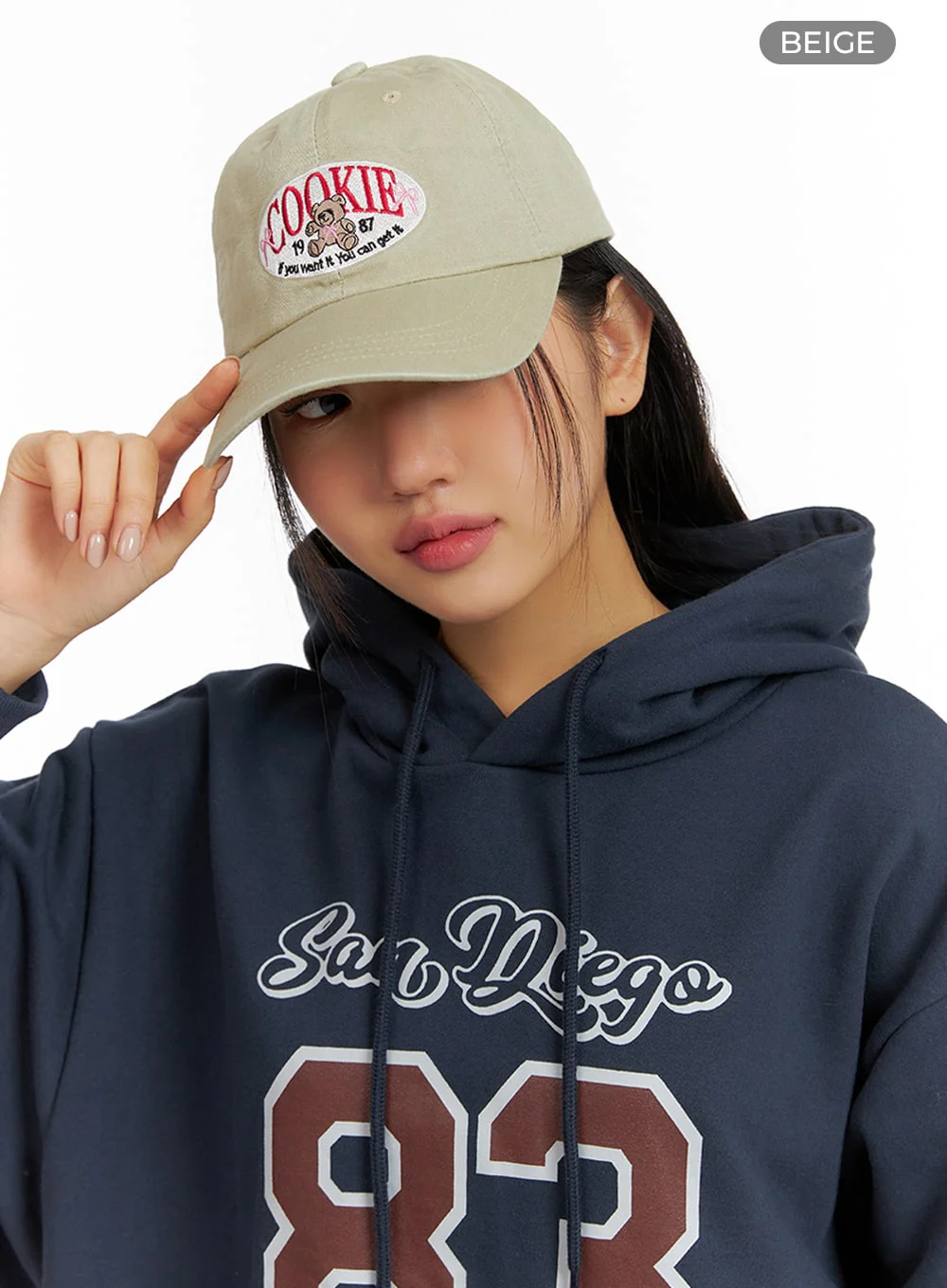 Bear Embroidered Graphic Cap IF421 - Image 6