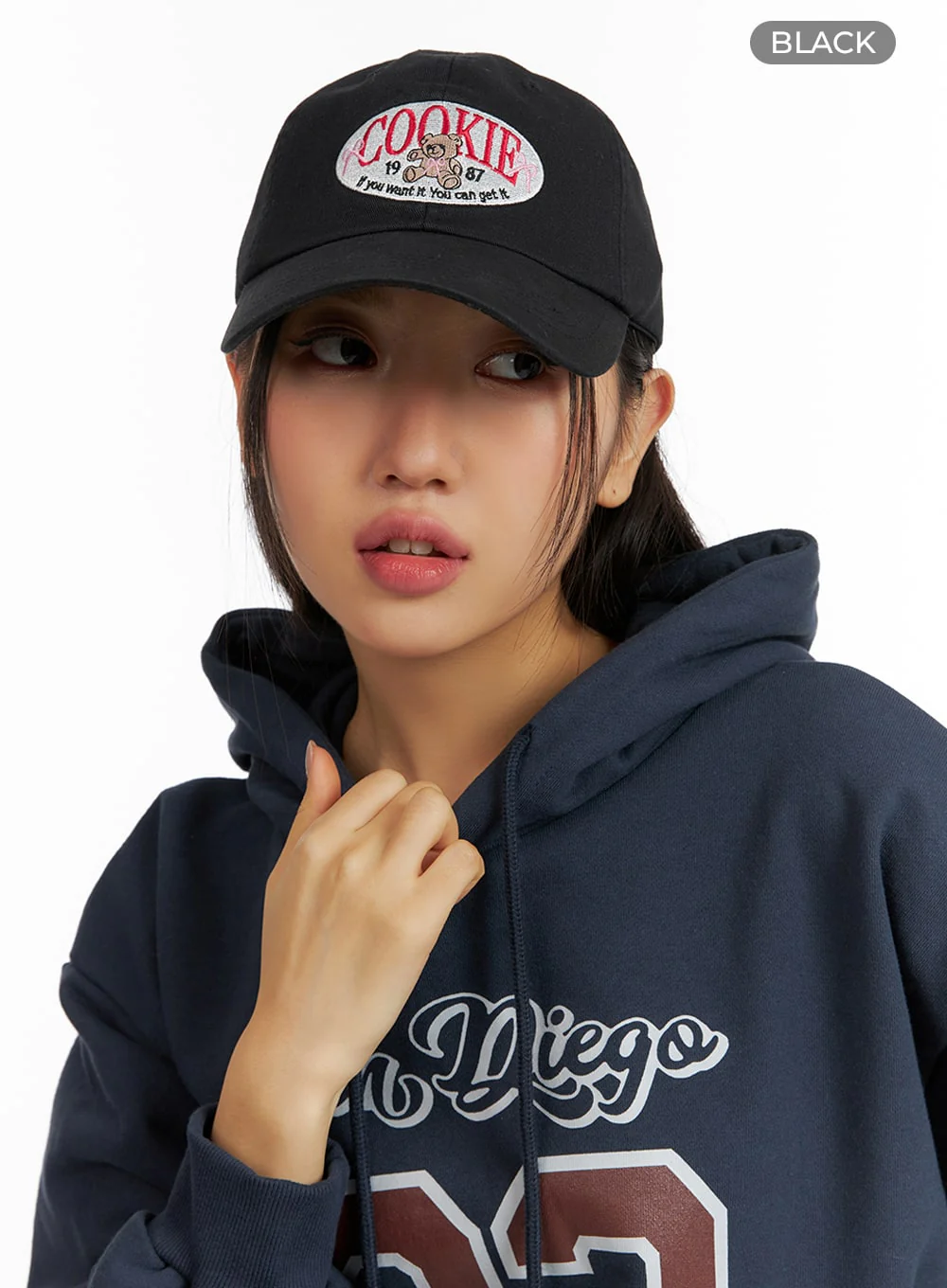Bear Embroidered Graphic Cap IF421 - Image 8