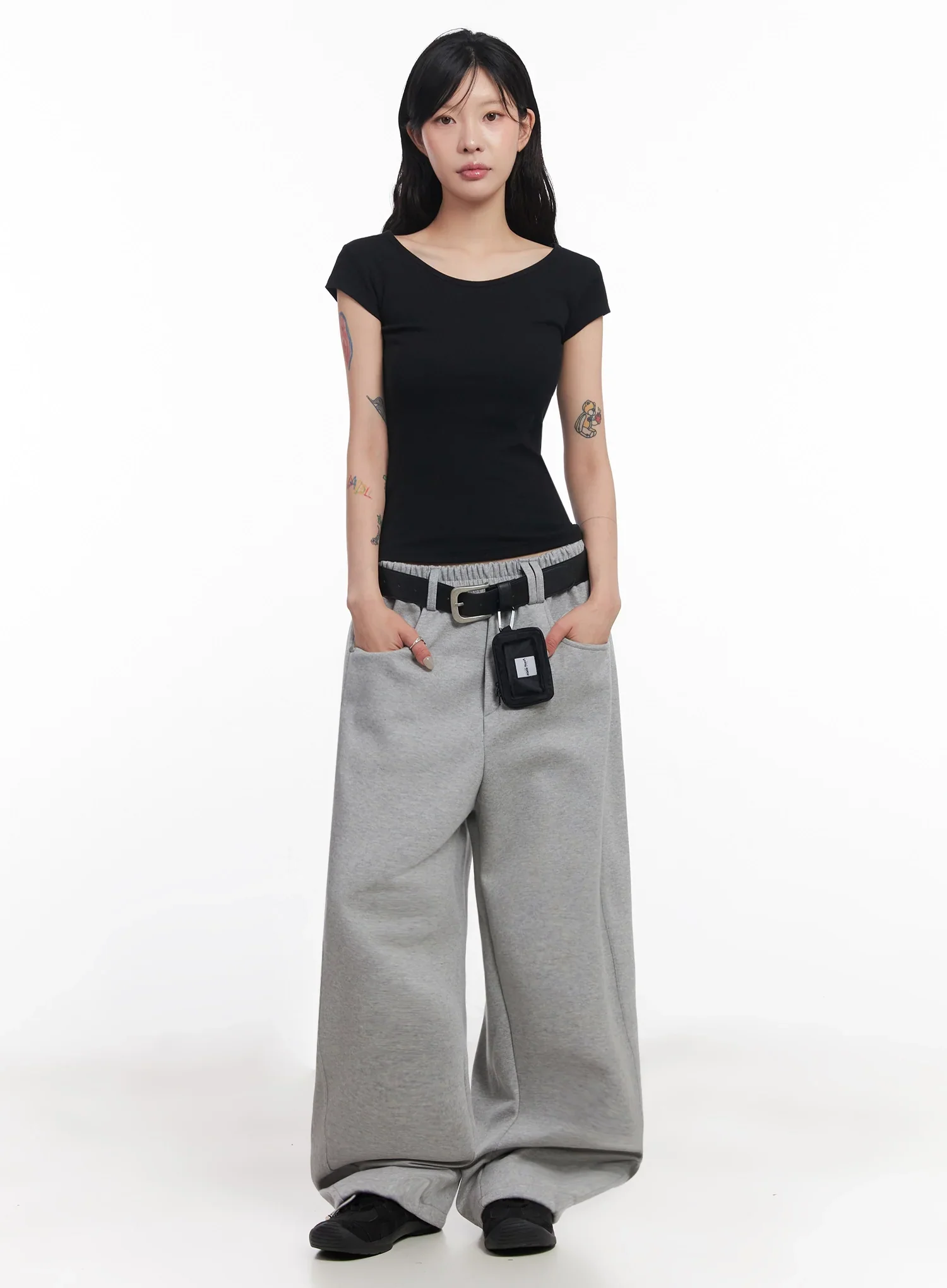 Belted Sweatpant Joggers IC503 - Image 4