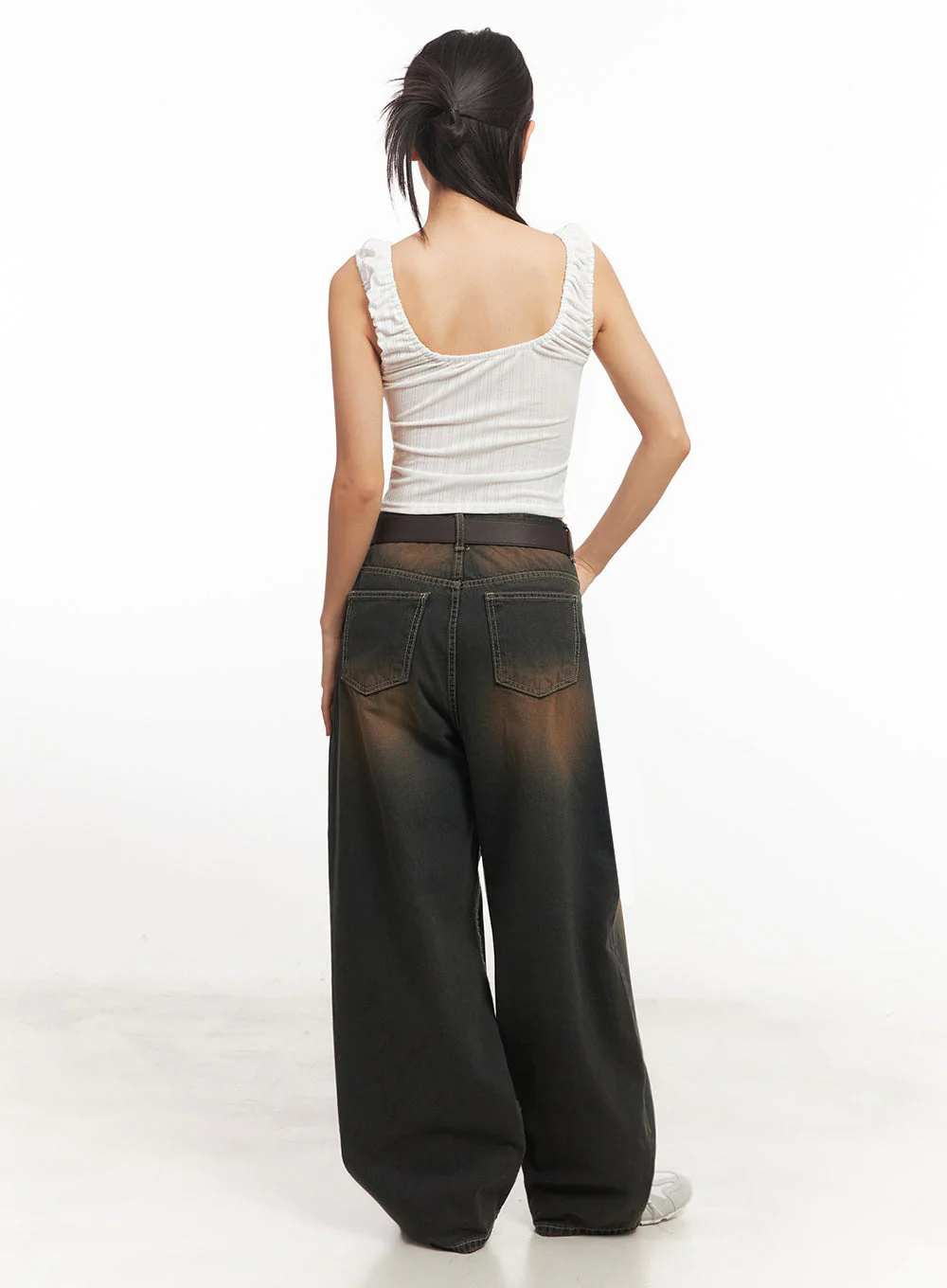 Bethany Vintage Washed Baggy Jeans IA524 - Image 11