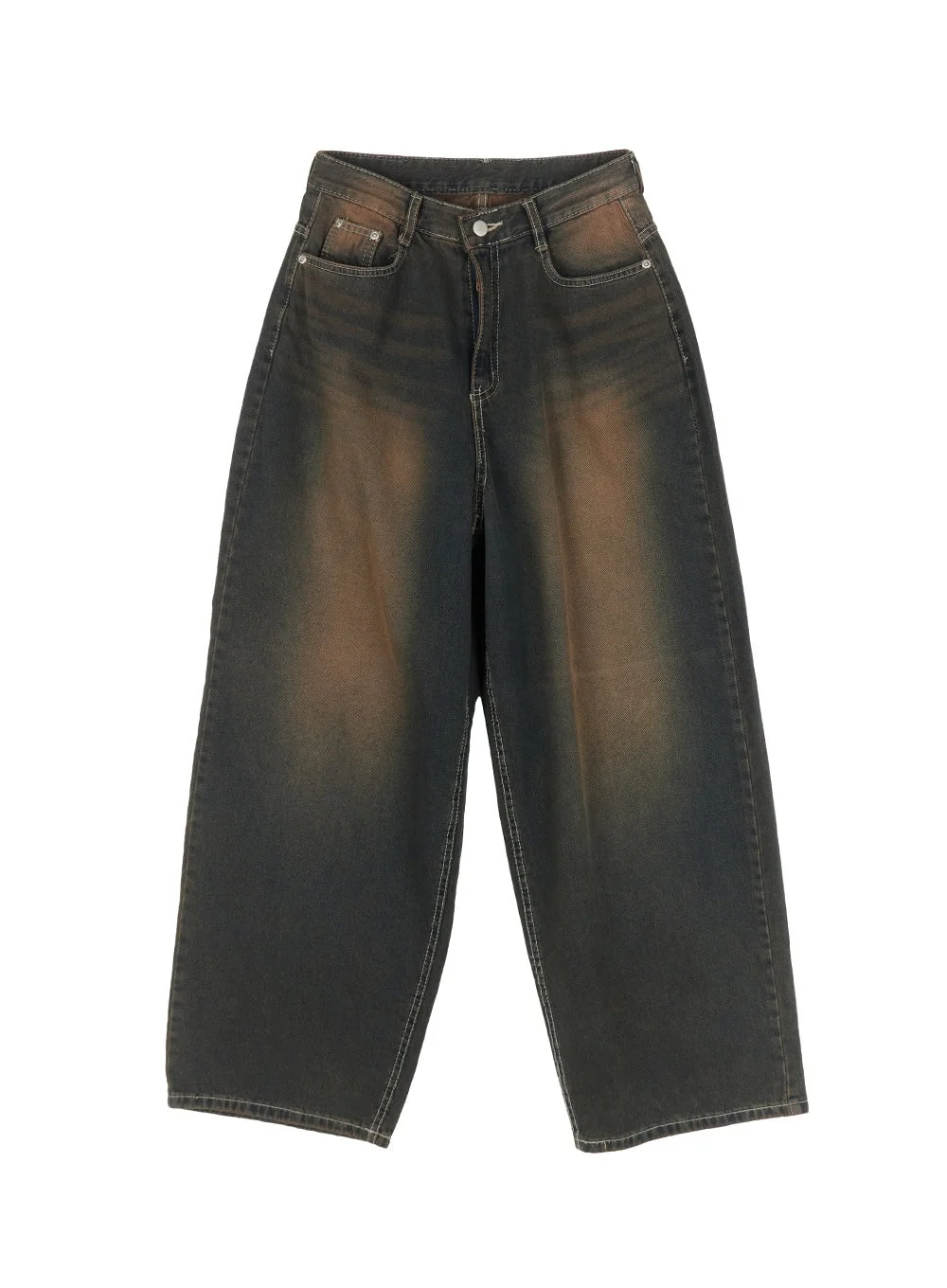 Bethany Vintage Washed Baggy Jeans IA524 - Image 13