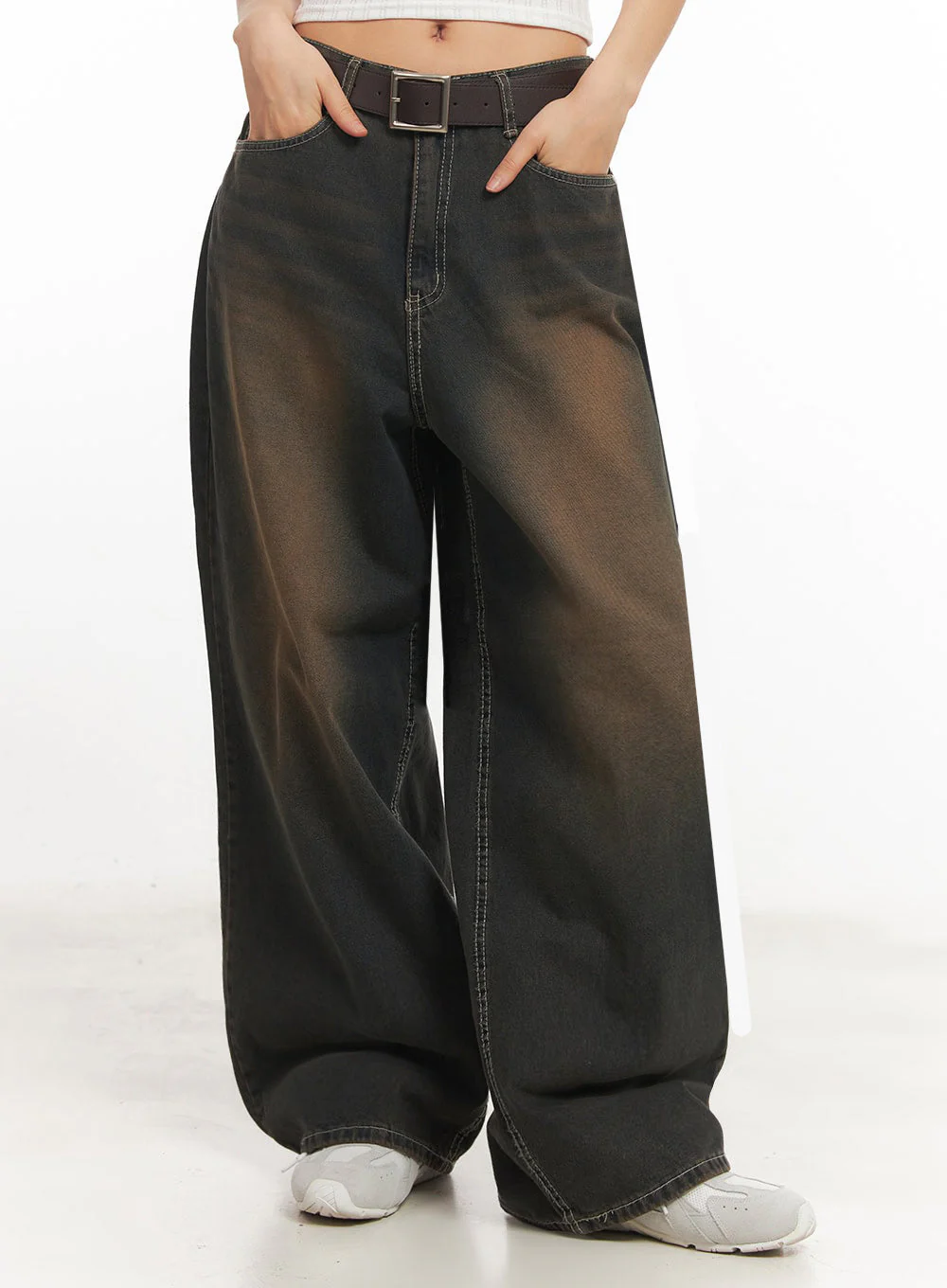 Bethany Vintage Washed Baggy Jeans IA524 - Image 2