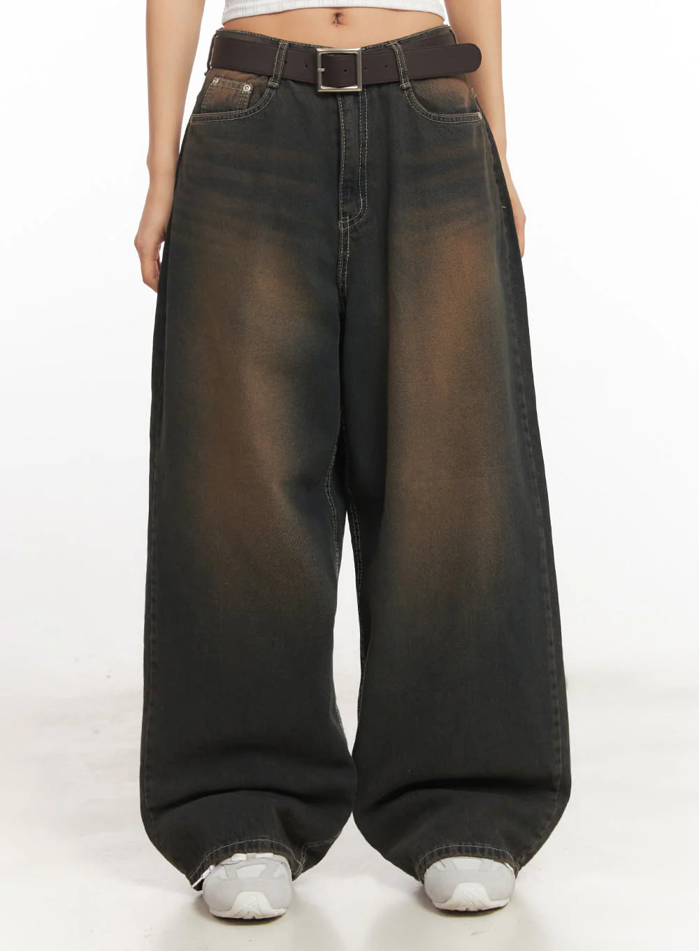 Bethany Vintage Washed Baggy Jeans IA524 - Image 5